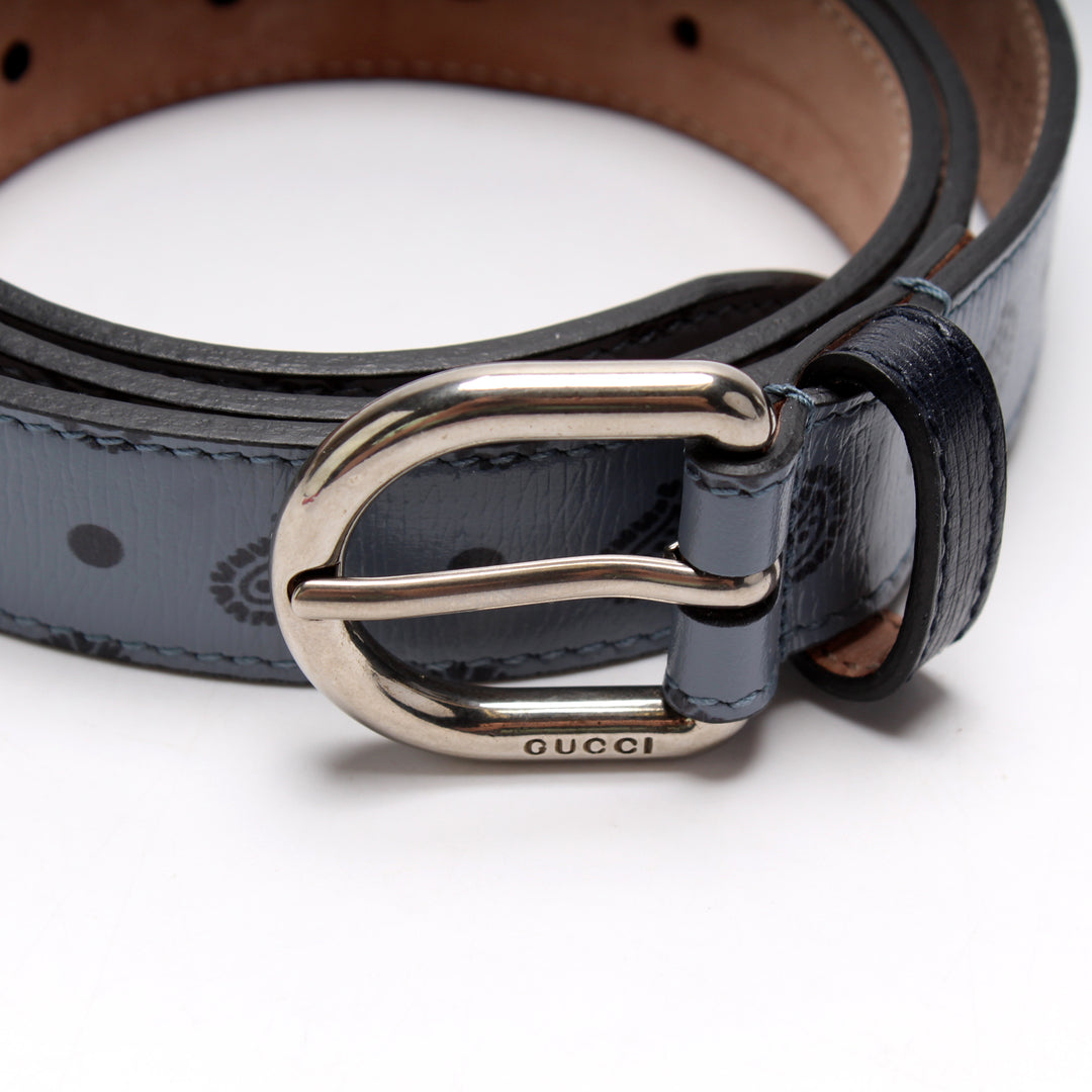 337125 Leather Paisley Belt Size 90/36