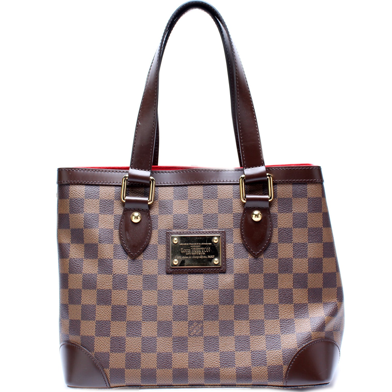 Authentic Louis Vuitton Damier Ebene Hampstead PM Handbag