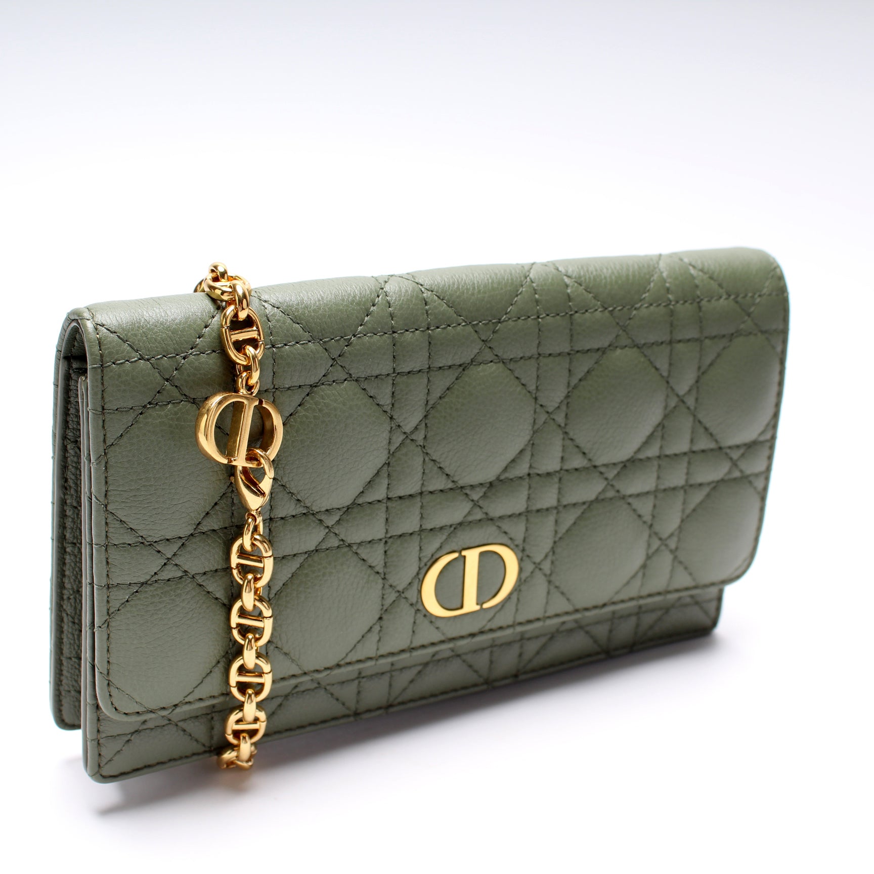 Dior Caro Belt Pouch With Chain