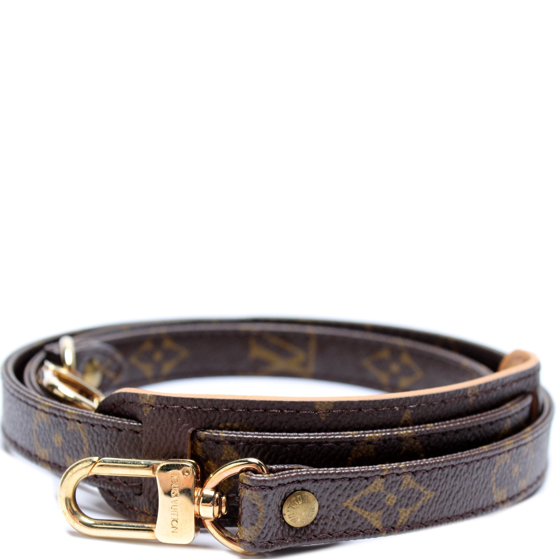 Dark Brown Leather Strap for Louis Vuitton Pochette/Eva/etc - .5