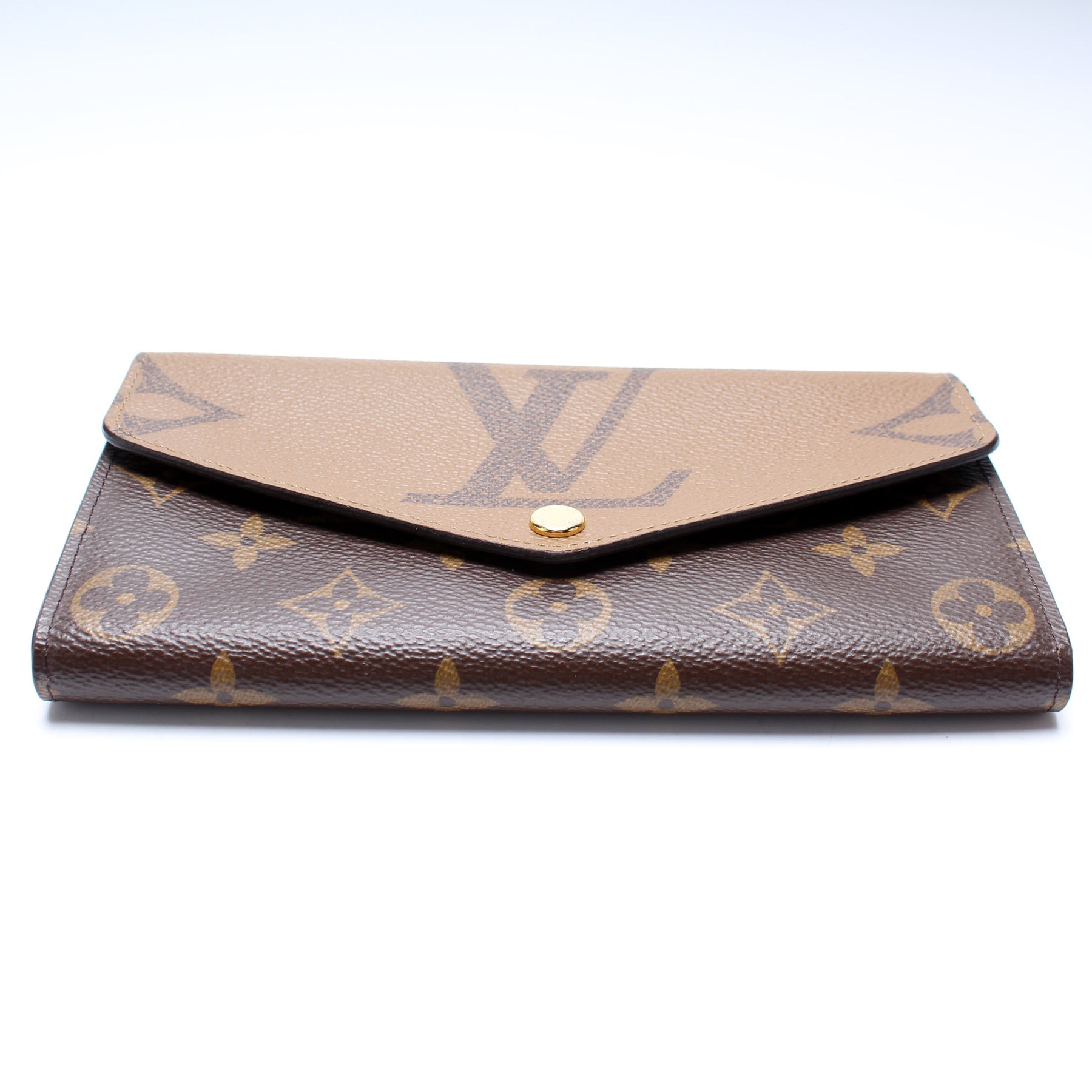 Louis Vuitton Sarah Wallet Long Wallet Monogram Leather Reverse