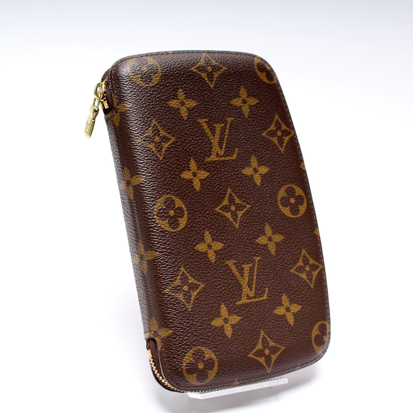 Louis Vuitton Vintage Brown Zippy Organizer Wallet