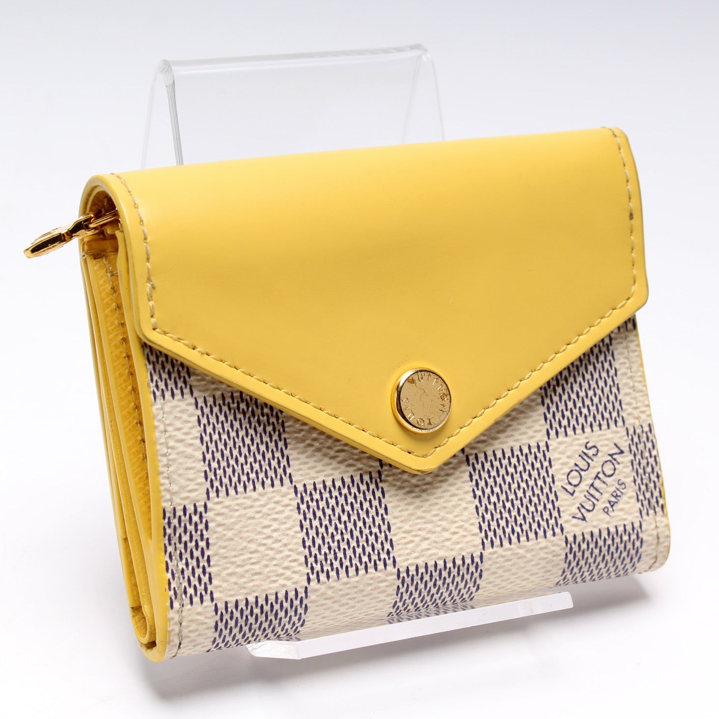 Zoe Wallet Damier Azur – Keeks Designer Handbags