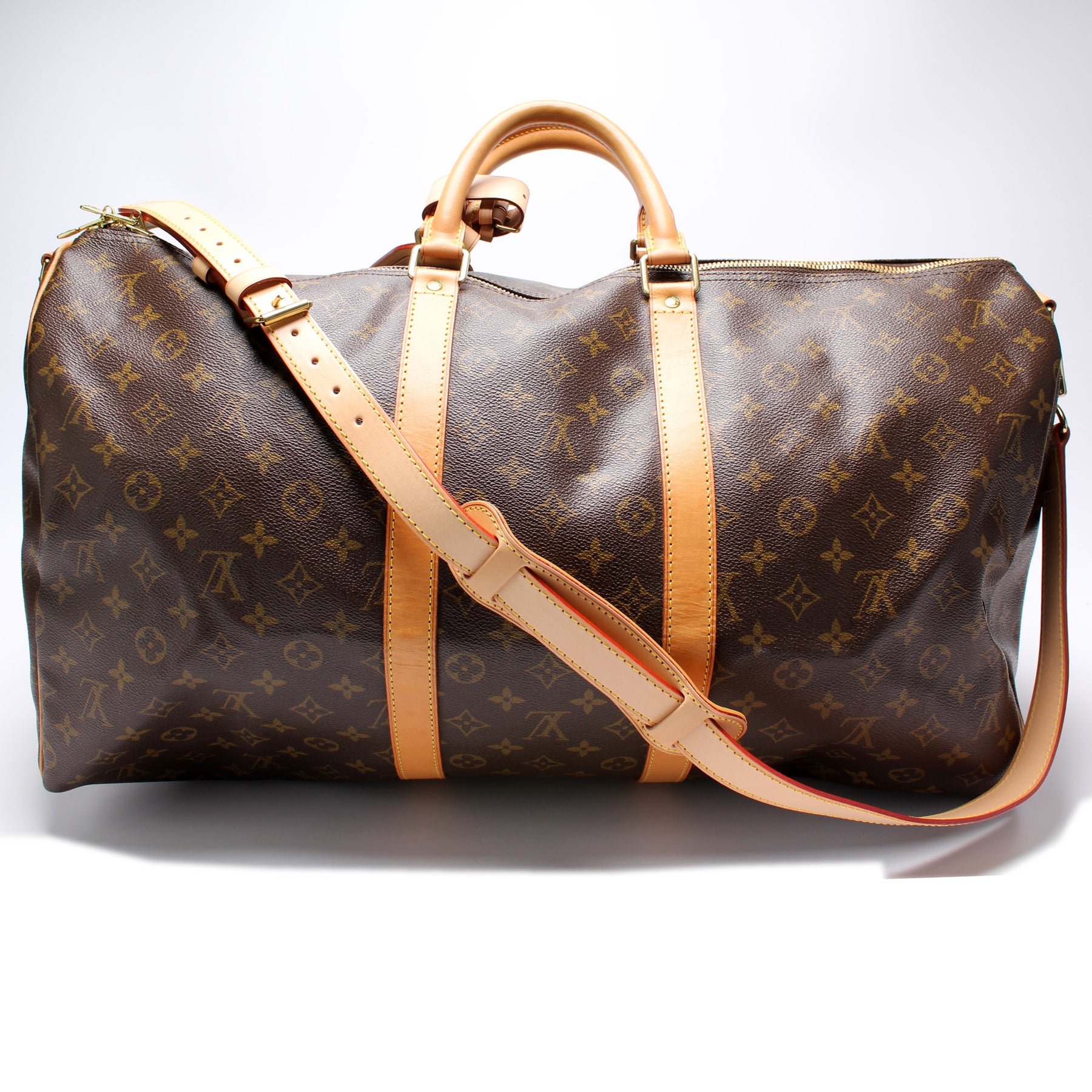 Louis Vuitton Keepall 55 Bandouliere in Monogram Handbag - Authentic Pre-Owned Designer Handbags