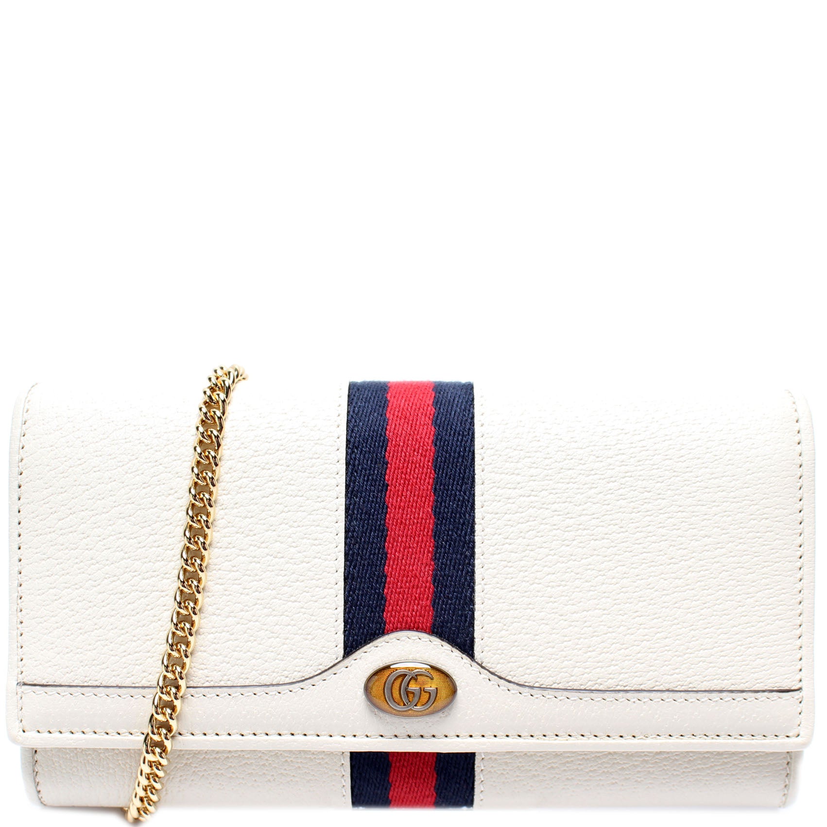 Gucci ophidia leather continental wallet on chain Clearance