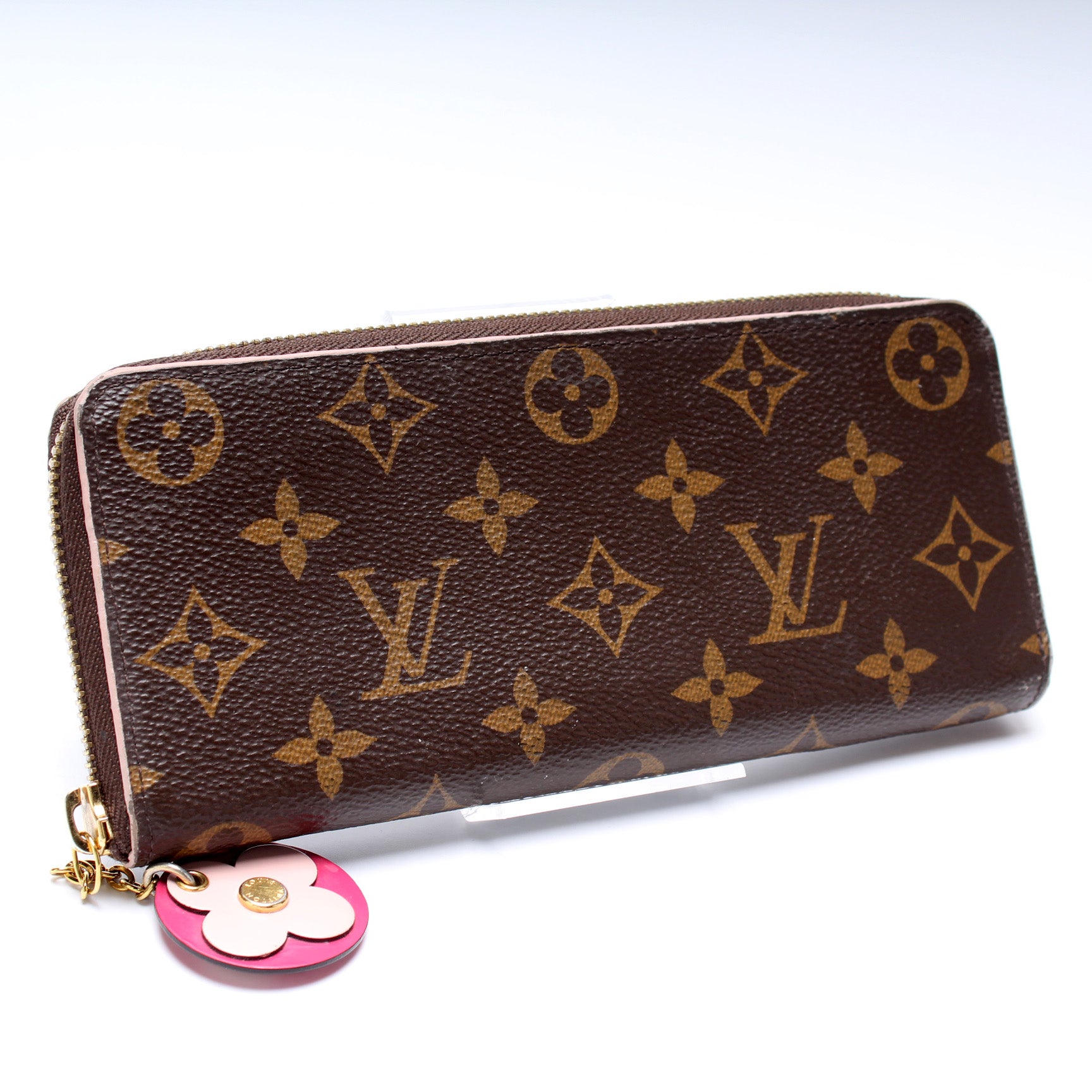 Clemence Wallet Monogram Flower – Keeks Designer Handbags