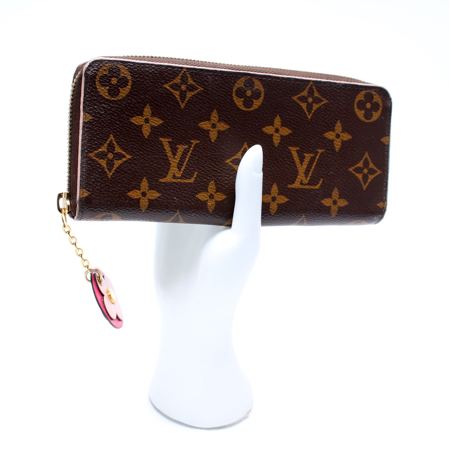 Clemence Wallet Monogram Flower – Keeks Designer Handbags