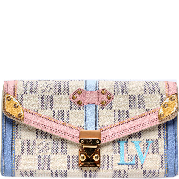 Louis Vuitton Wallet Sarah Damier Azur Summer Trunk Collection