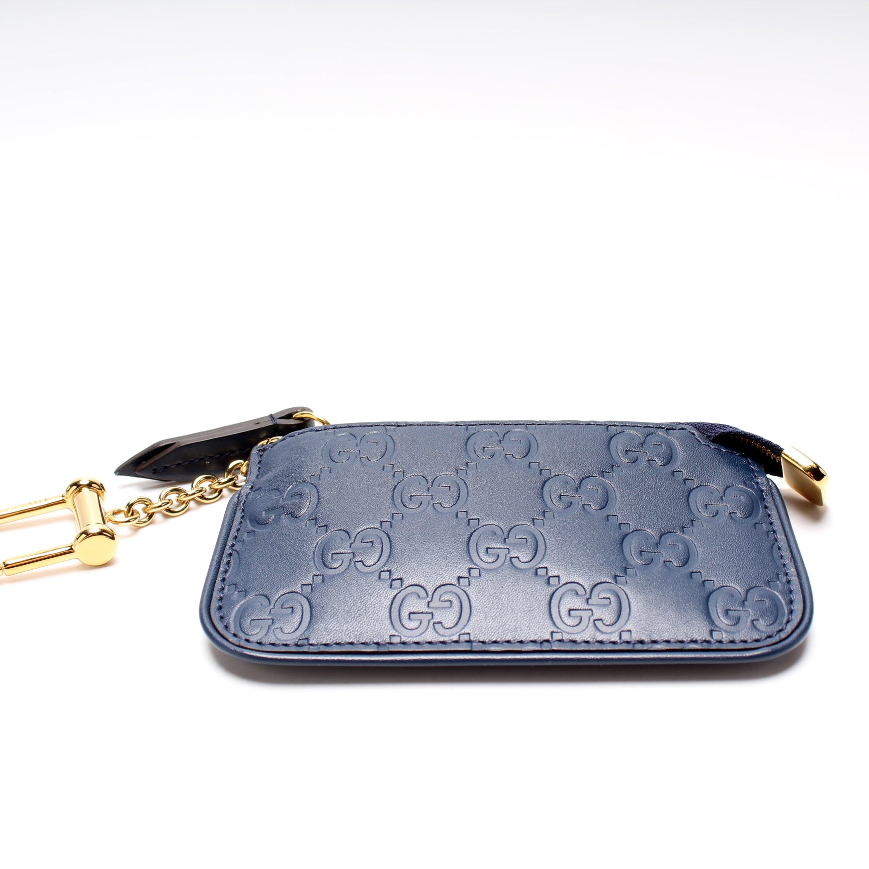 447964 GG Leather Key Pouch