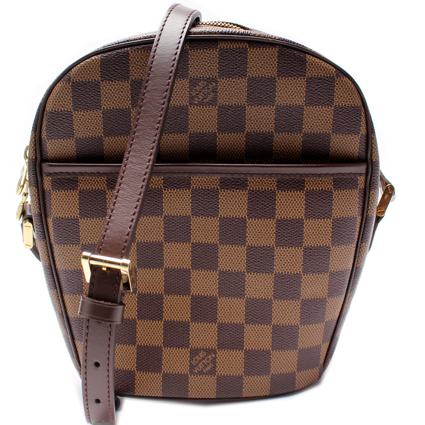 Brown Louis Vuitton Damier Ebene Ipanema Pochette Crossbody Bag
