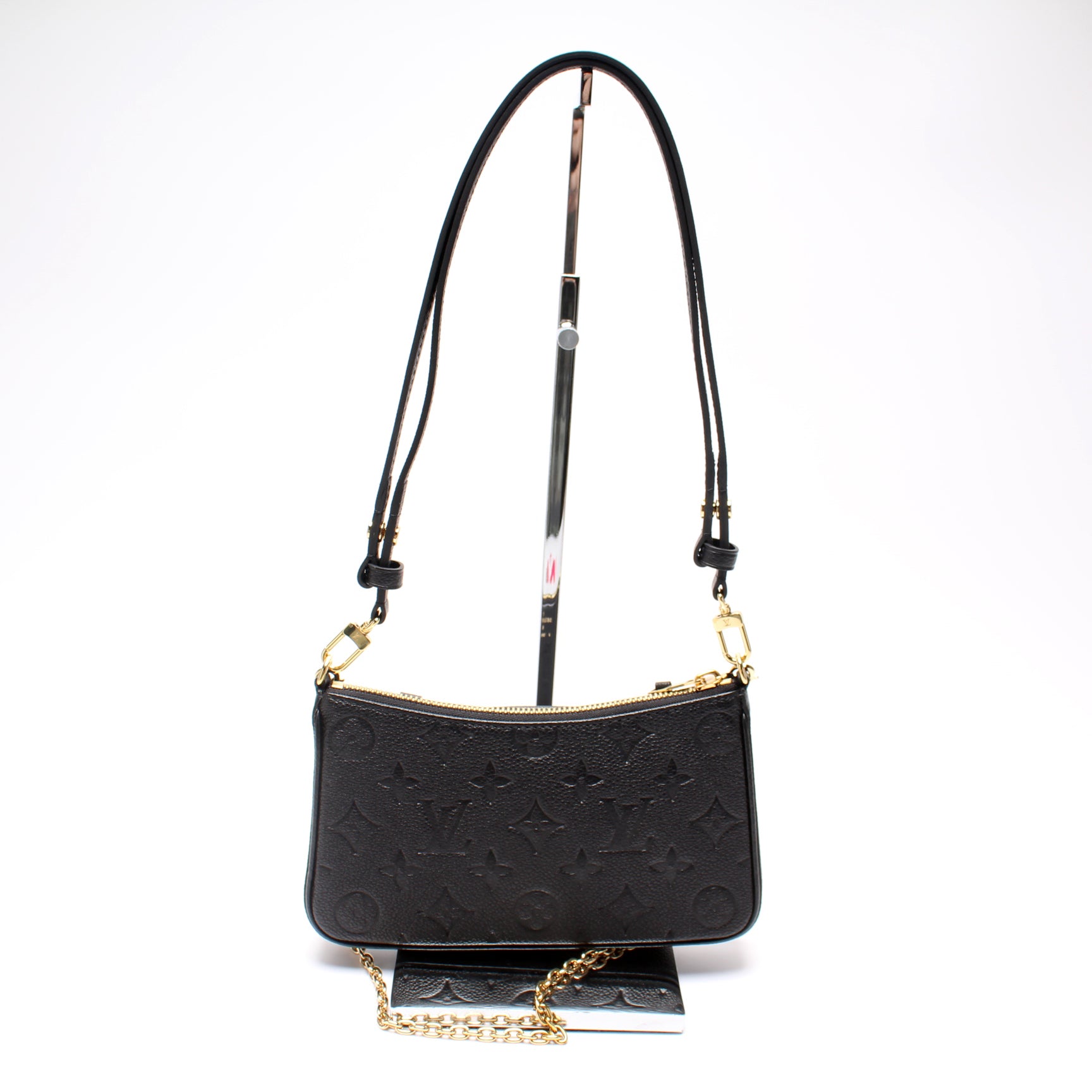 Louis Vuitton Easy Pouch On Strap Handbag Monogram Empreinte Leather –  EliteLaza