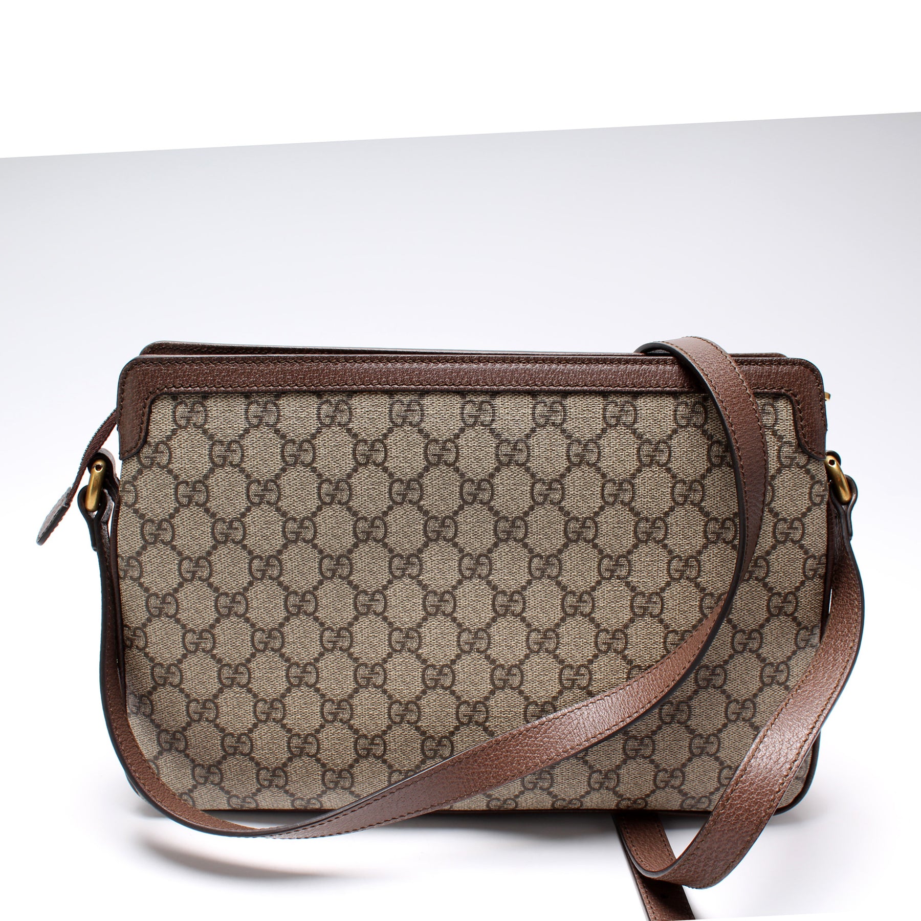 Gucci Pre-Owned medium GG Supreme Ophidia crossbody bag, Brown