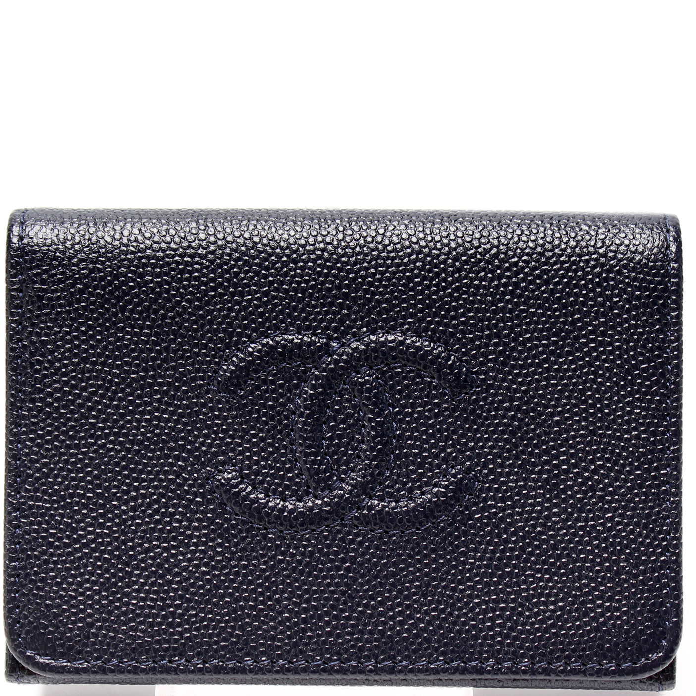Chanel Yellow Caviar Leather Timeless CC Logo Long Flap Wallet