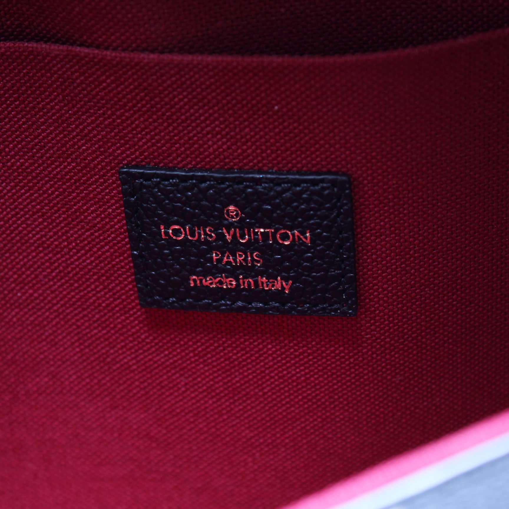 Louis Vuitton Félicie Pochette Bicolor Monogram Empriente Black/Beige