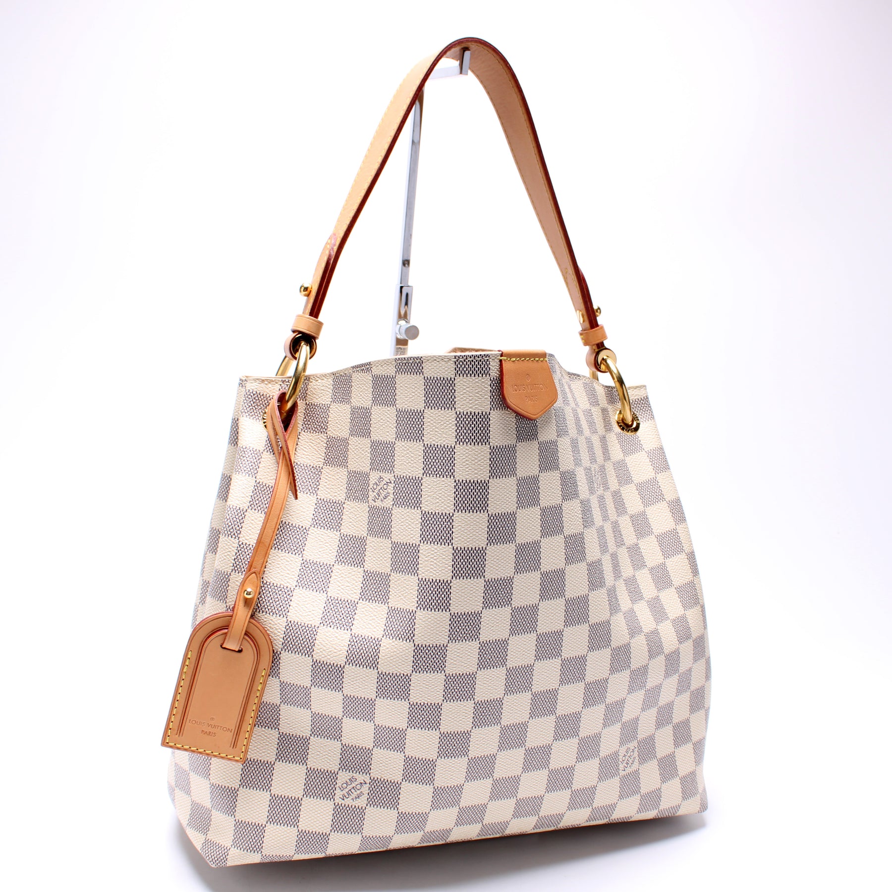 Graceful MM Damier Azur – Keeks Designer Handbags