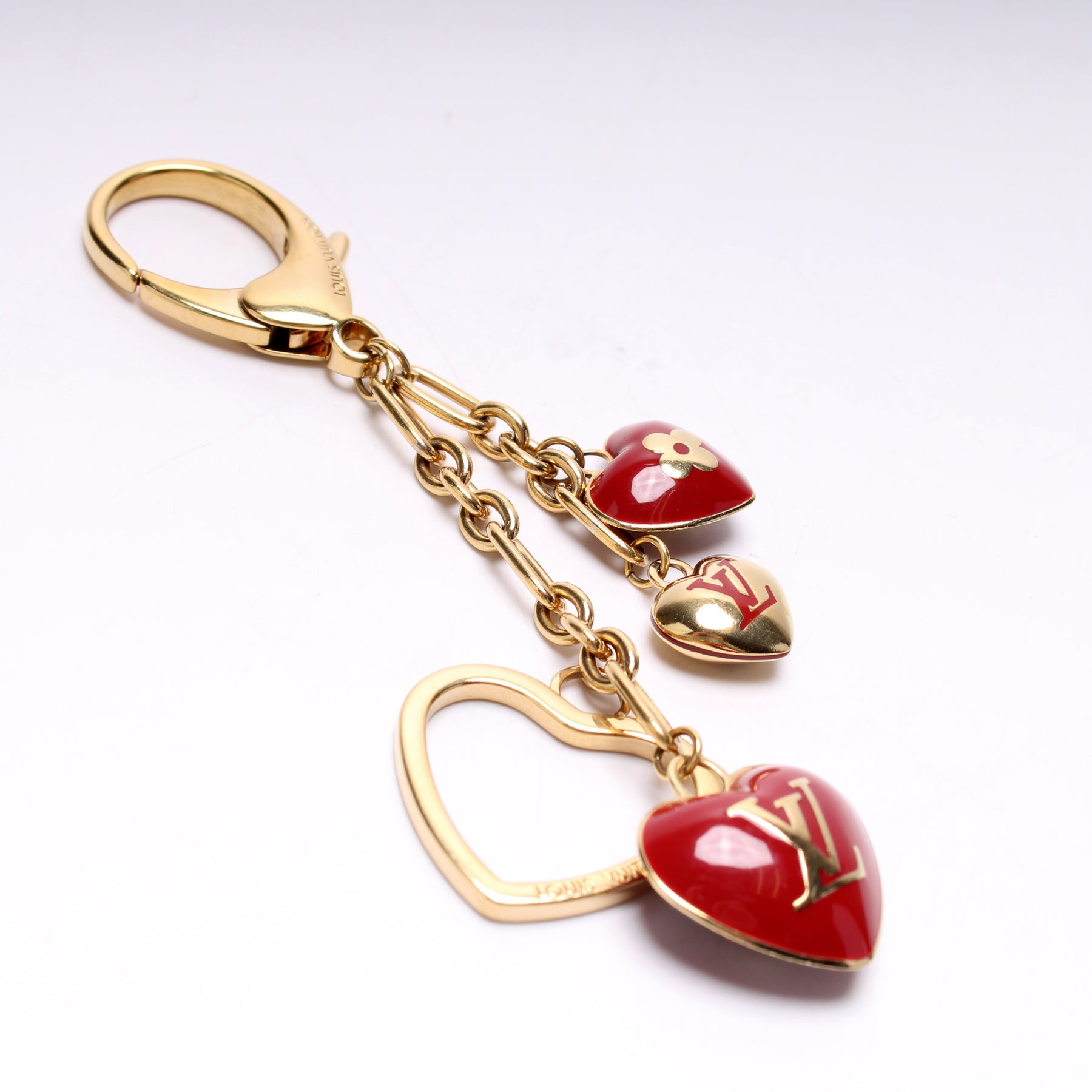 Louis Vuitton Coeurs Heart Bag Charm Keychain