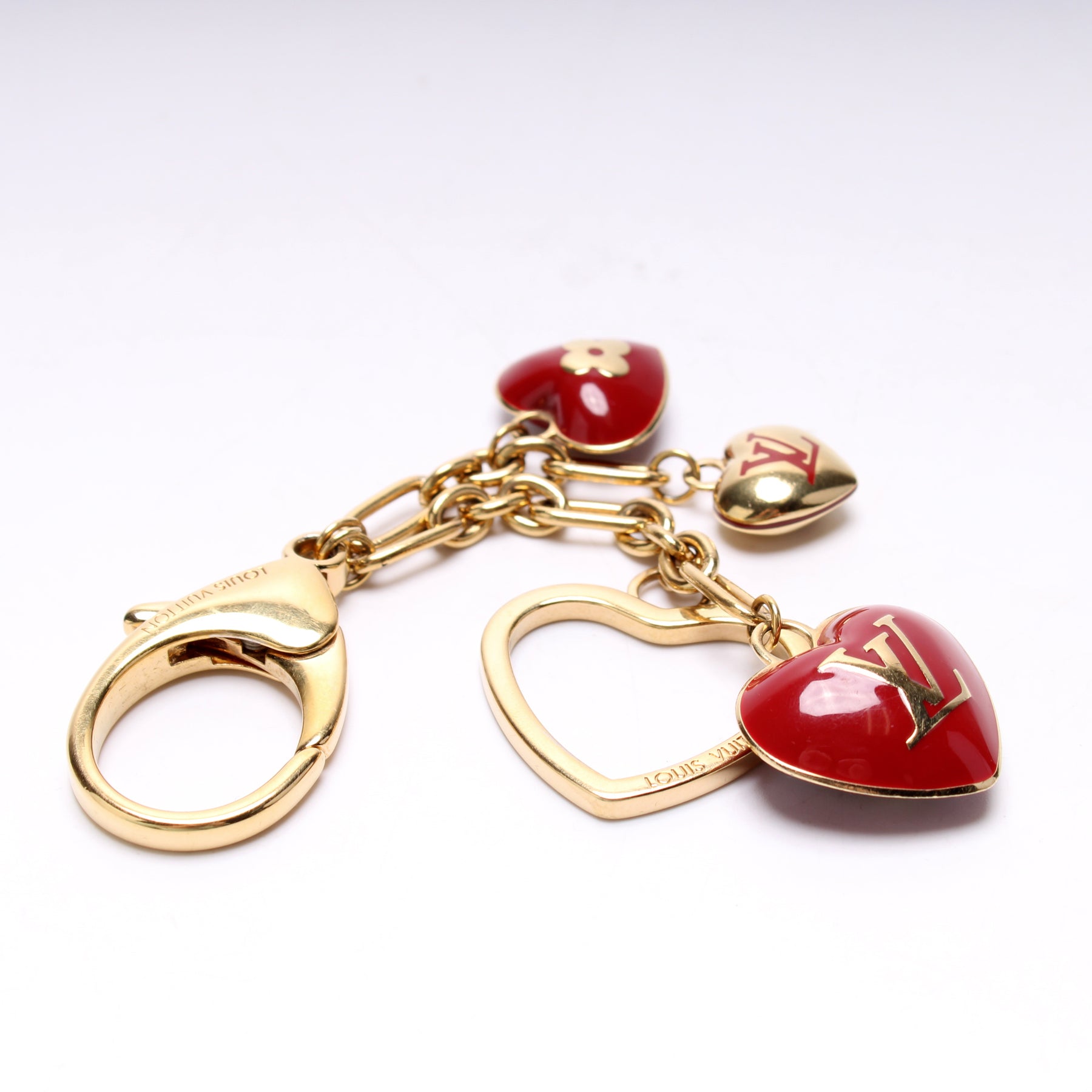 Louis Vuitton Coeurs Heart Bag Charm Keychain