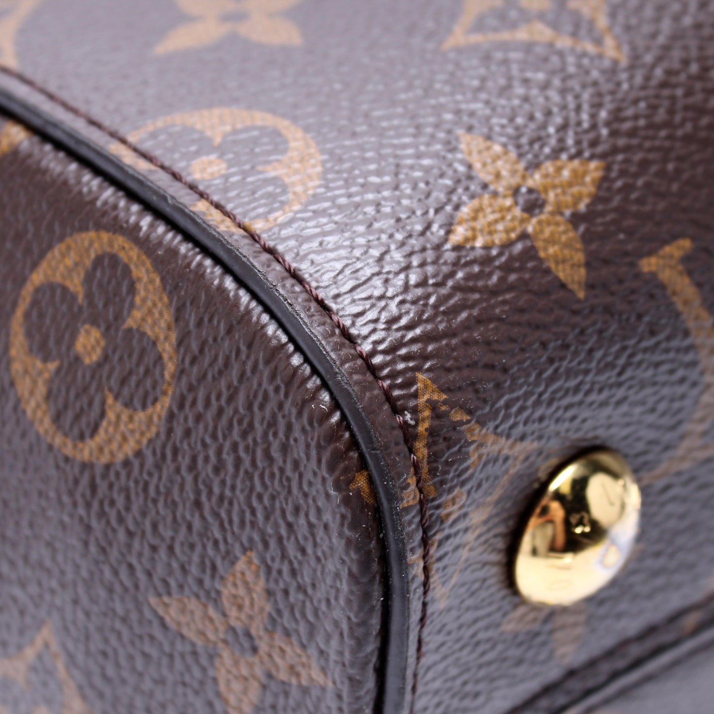 Louis Vuitton bag Cluny BB Monogram Dark brown Leather ref.158622