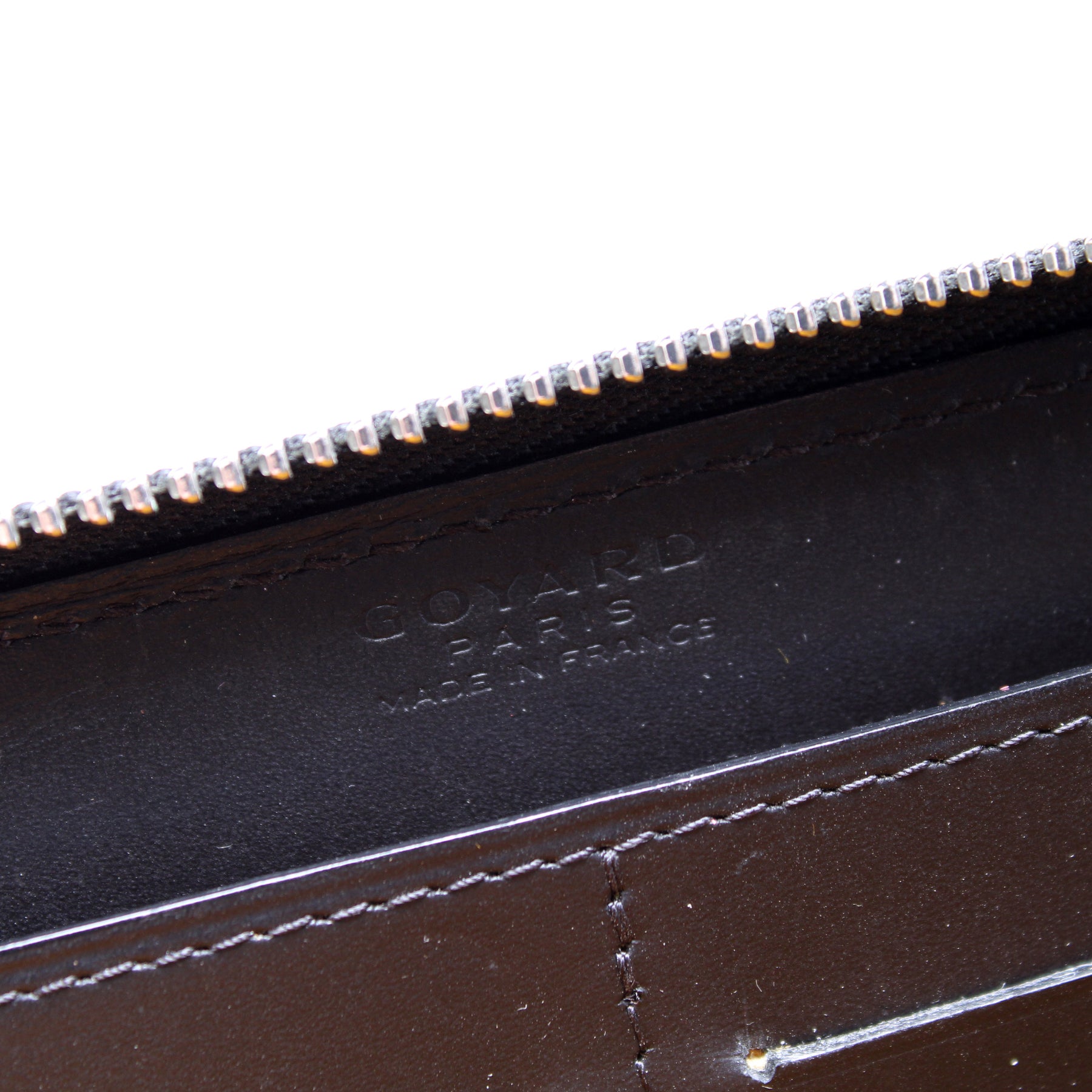 GOYARD Goyardine Matignon Zip Around GM Wallet Black 1258328