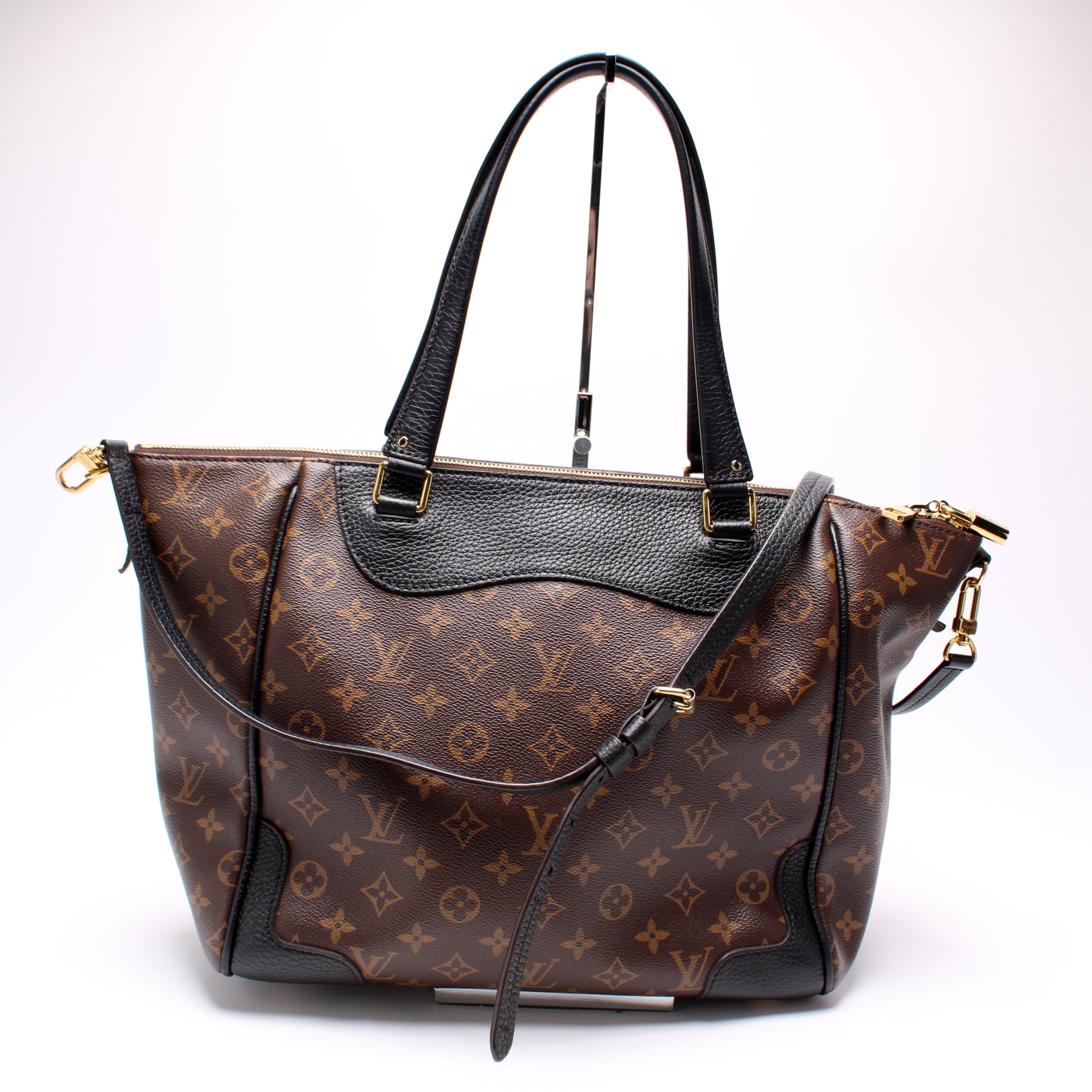 Louis Vuitton Monogram Leather Estrela NM Shopper Bag Brown Black