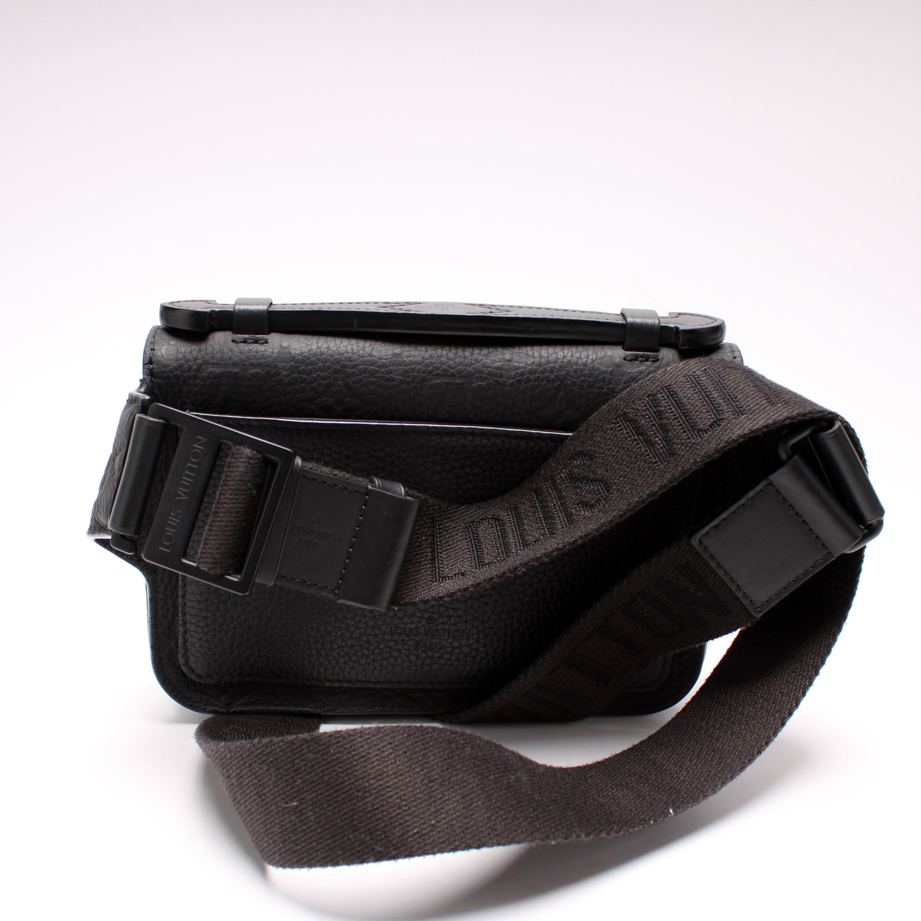 Louis Vuitton S Lock Sling Bag Monogram Taurillon Leather Black