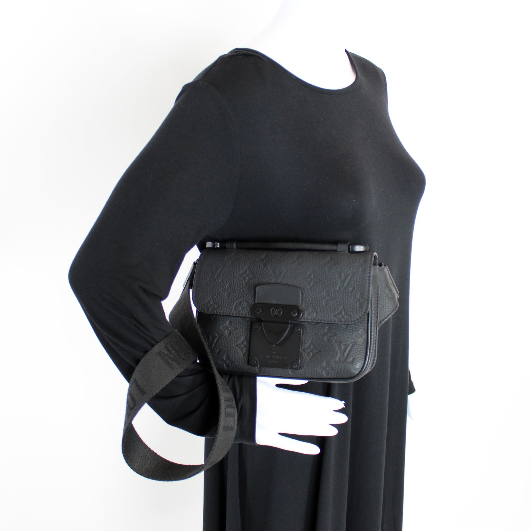 S Lock Sling Bag Taurillon Leather – Keeks Designer Handbags