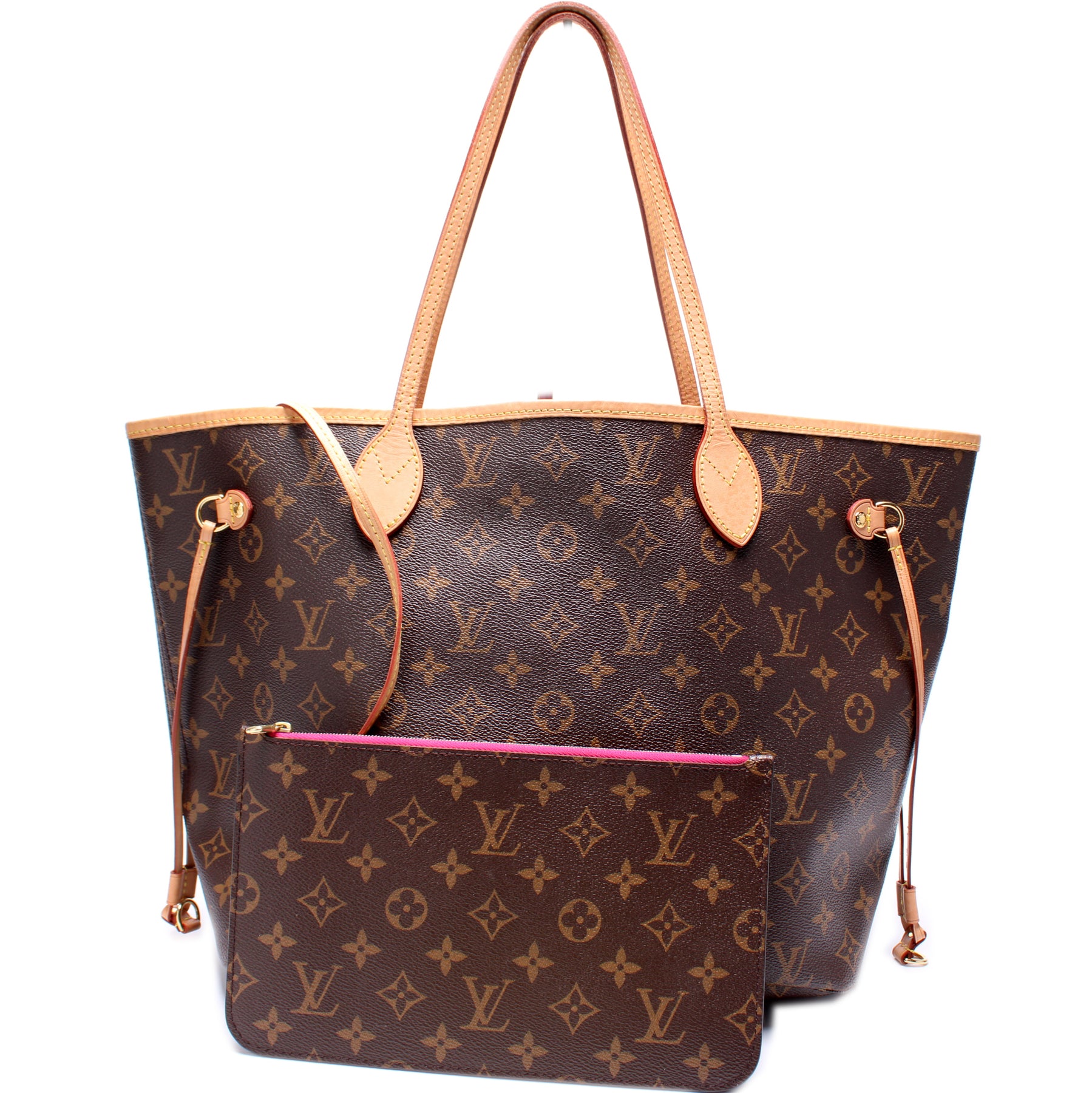 Louis Vuitton Neverfull MM Tote w/Pochette in Multicolor Canvas, Mint  Condition