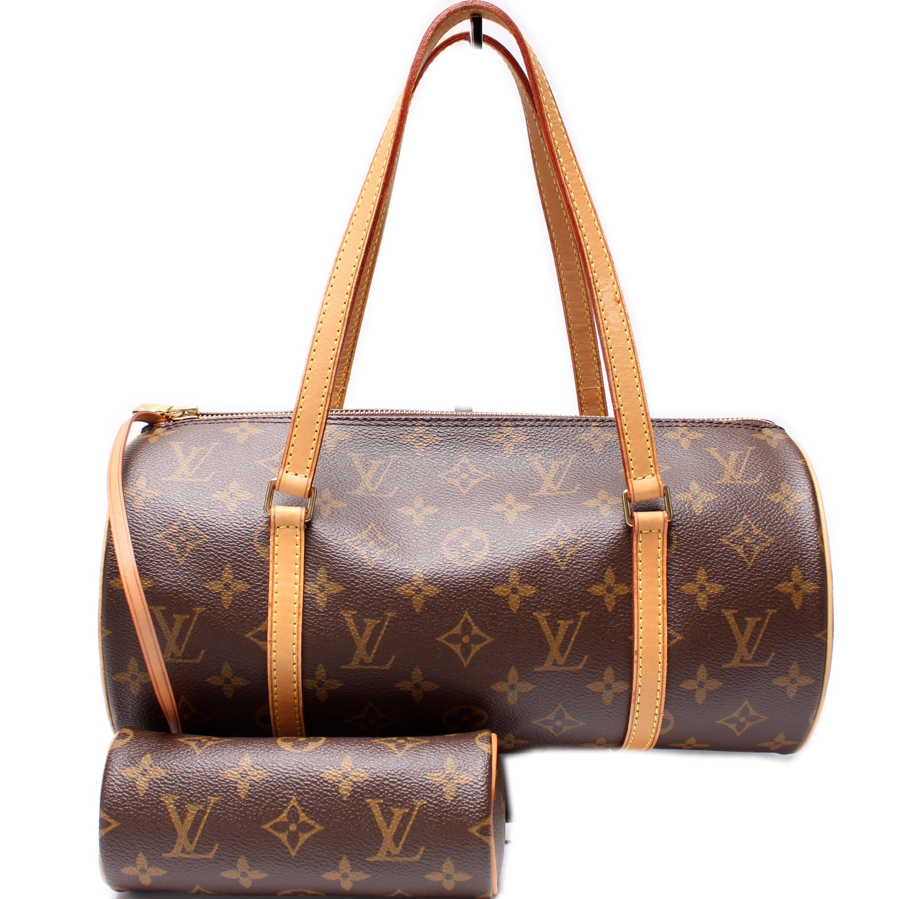 Louis Vuitton Monogram Papillon 26 Pochette Bag in Coated Canvas +