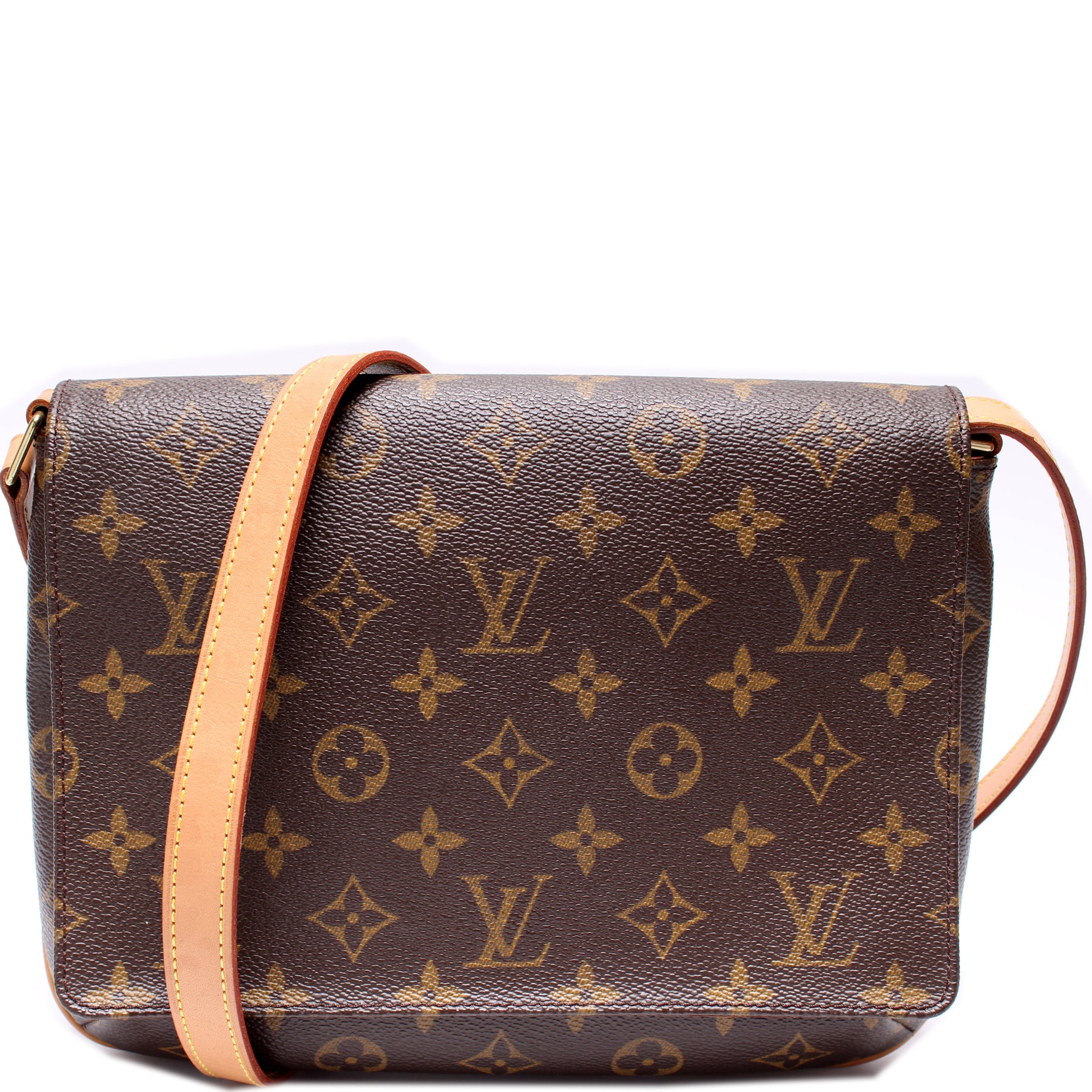 Authenticated Used Louis Vuitton LOUIS VUITTON Musette Tango Monogram  Shoulder Bag Brown Ladies