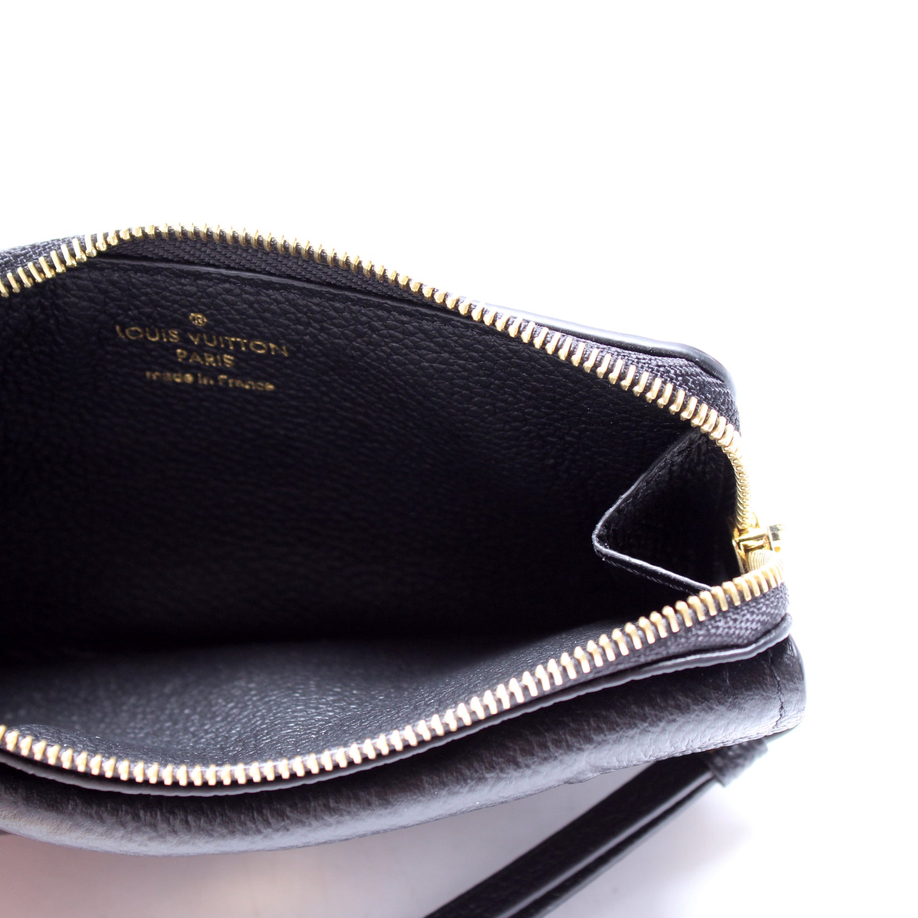 Louis Vuitton LV Monogram Empreinte Leather Card Holder Recto