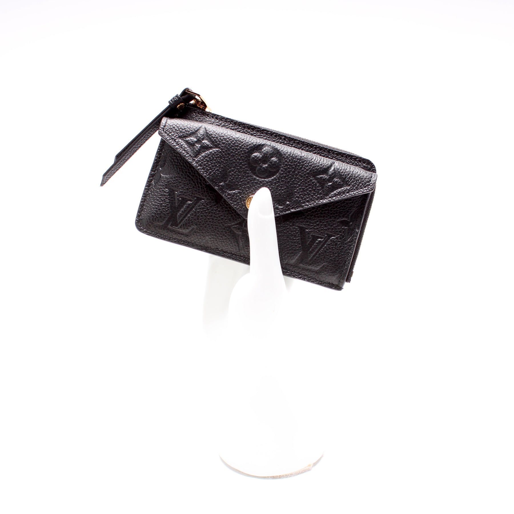 Card Holder Recto Verso - Luxury Monogram Empreinte Leather Black