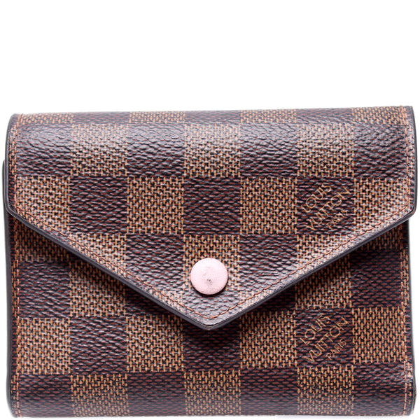 Louis Vuitton Victorine Wallet Damier Azur Pink, Luxury, Bags