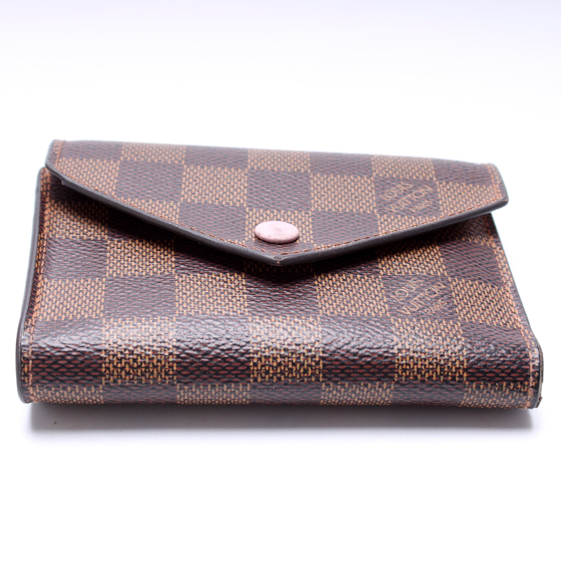 Louis Vuitton Studded Victorine Wallet Damier Ebene Pink - LVLENKA Luxury  Consignment