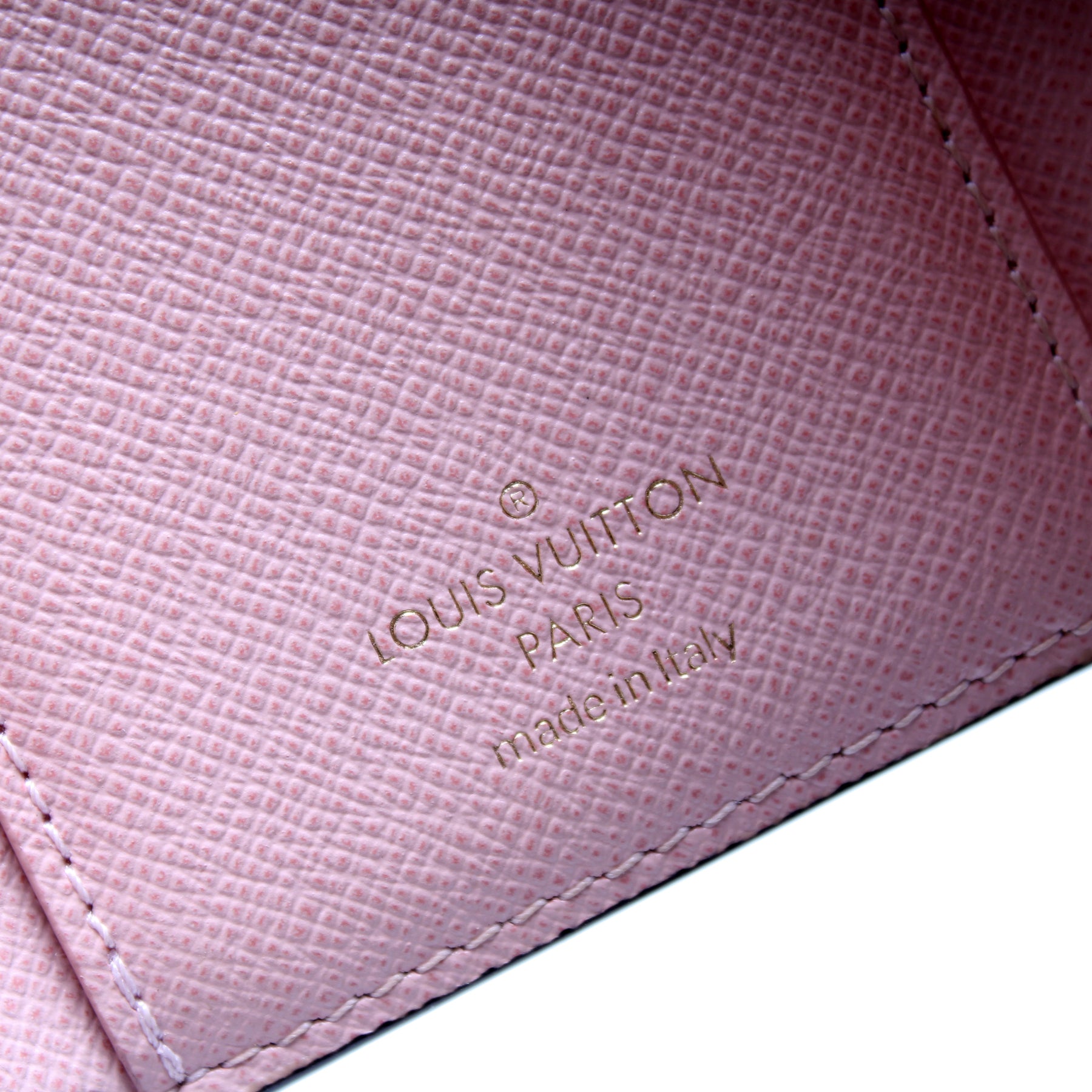 Louis Vuitton Victorine Wallet Damier Ebene Embroidery Brown