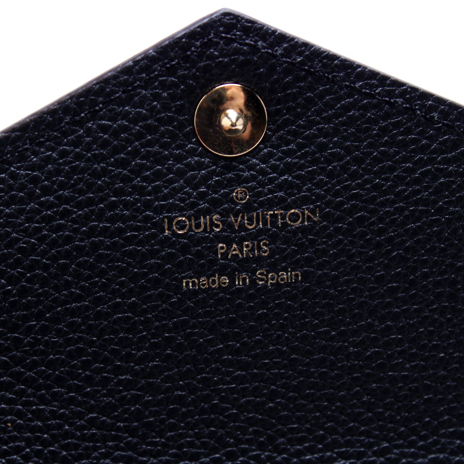 Louis Vuitton Double V Wallet Leather with Monogram Canvas 3748023