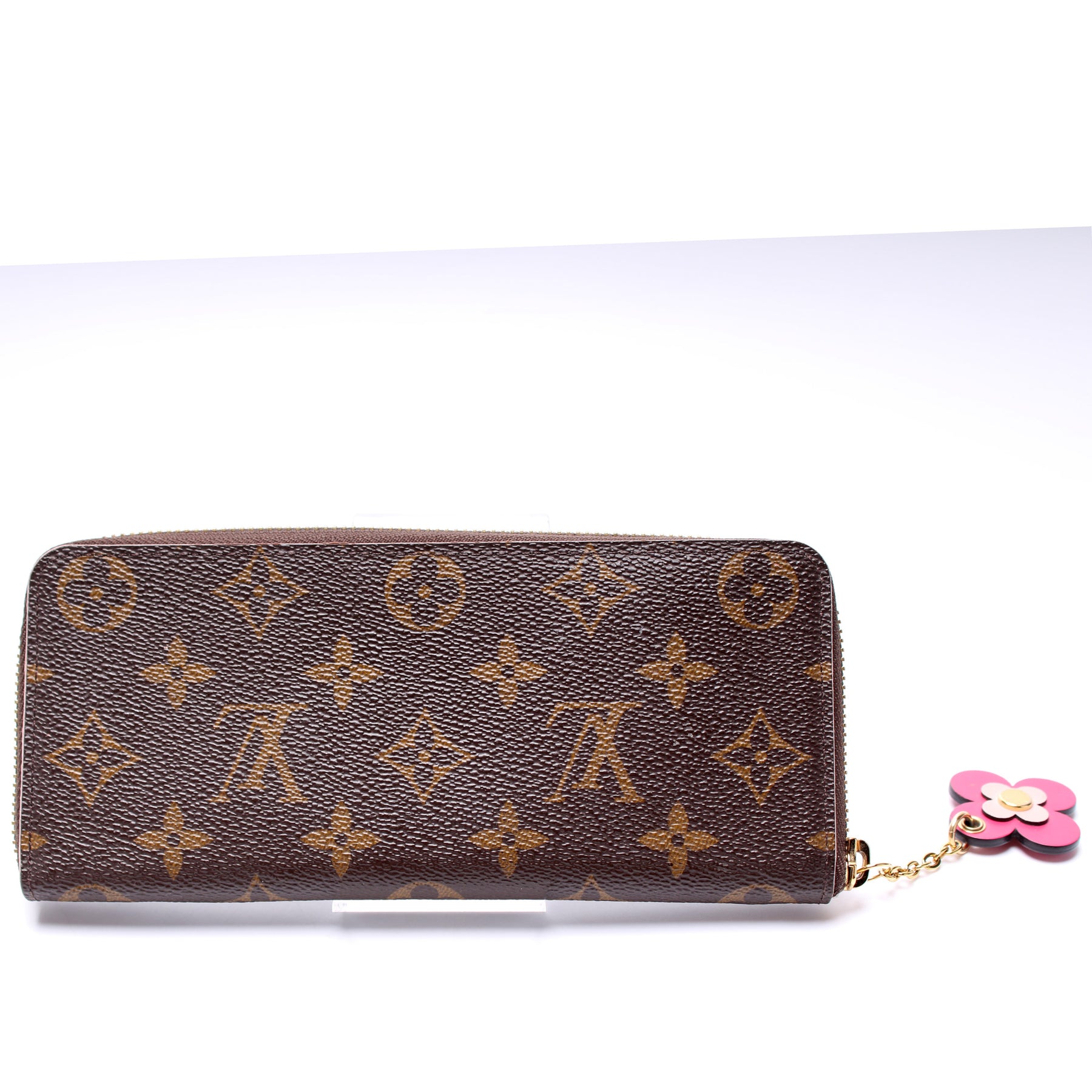 pink lv clemence wallet