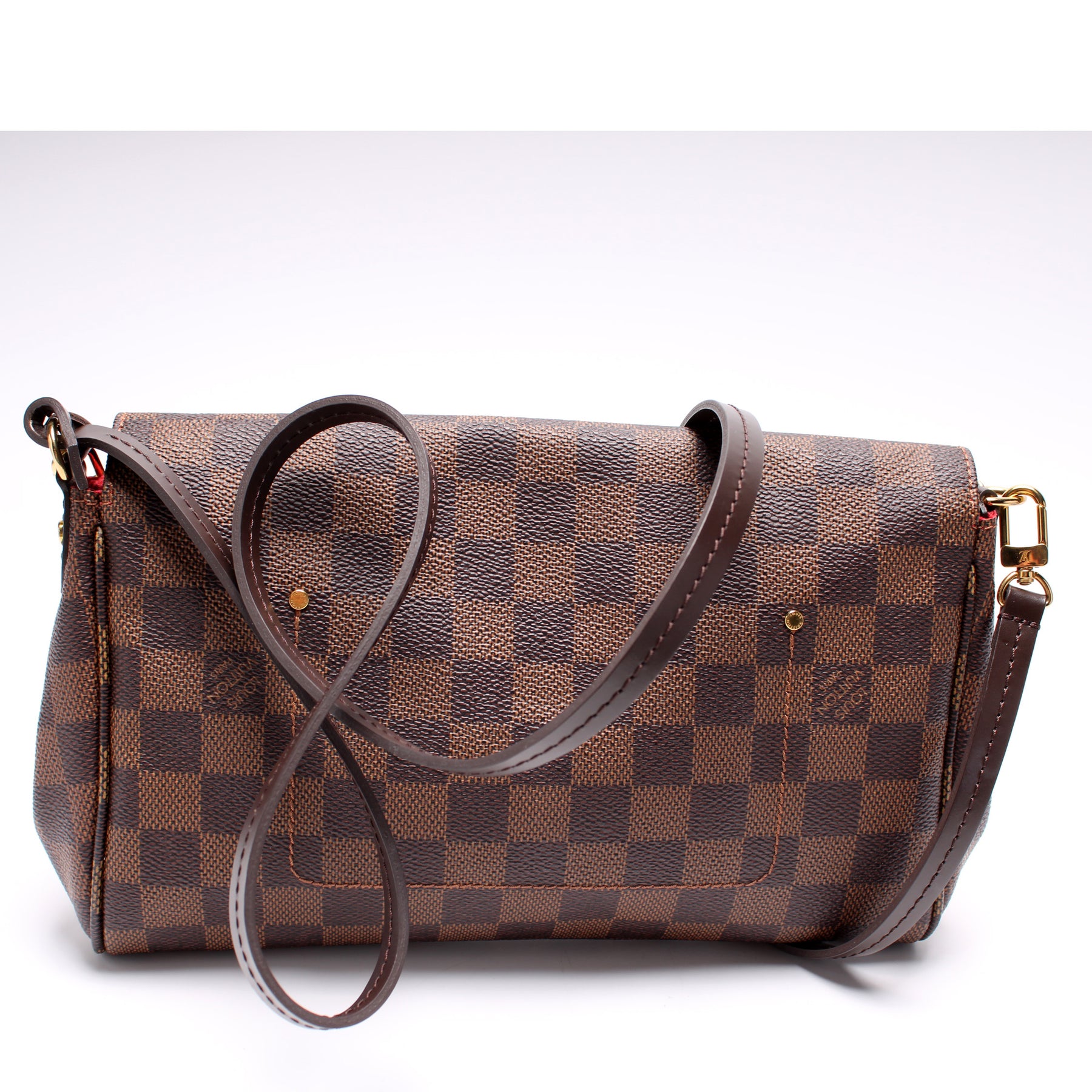 Louis Vuitton, Bags, Louis Vuitton Favorite Mm Leather Damier Ebene Canvas  Cross Body Bag