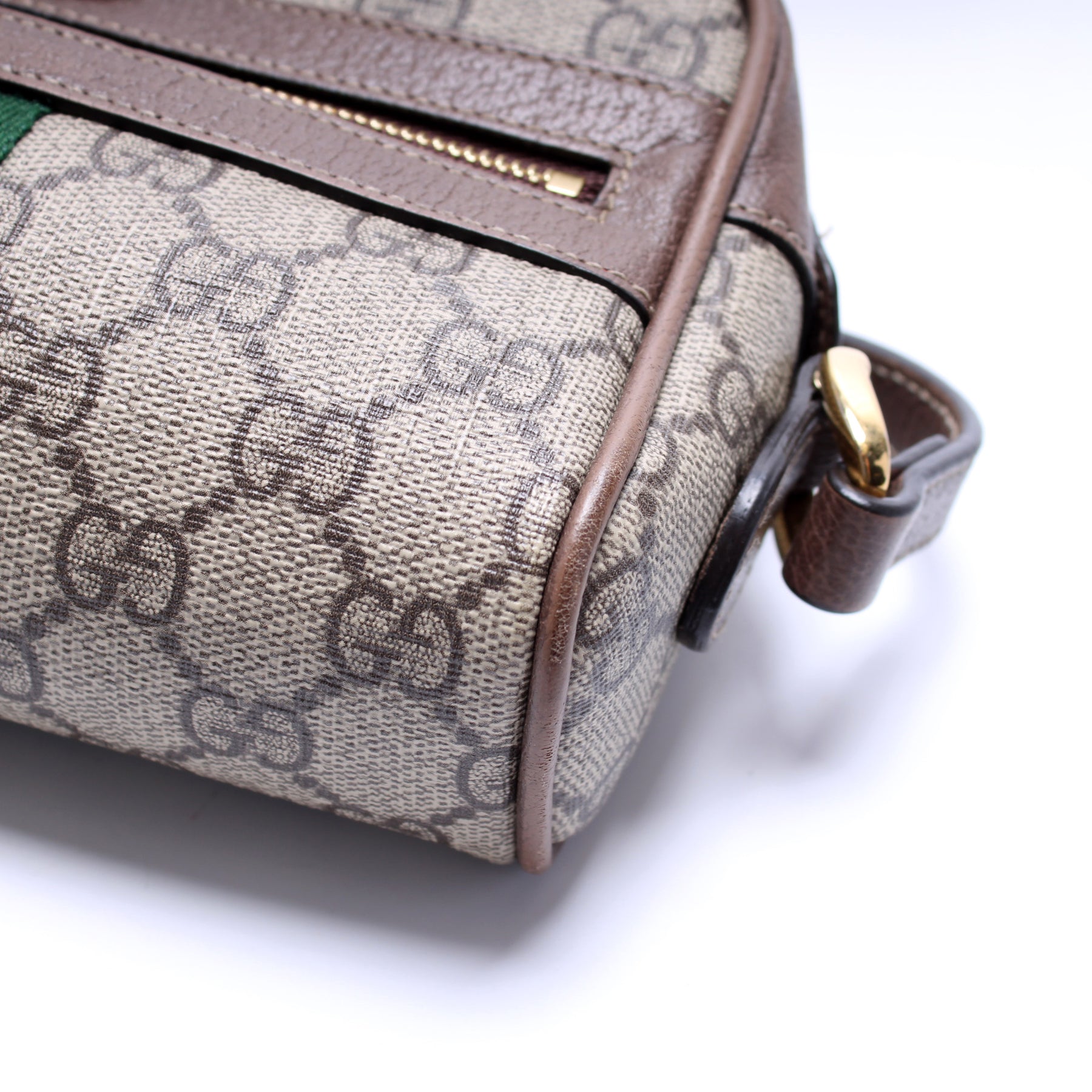 GUCCI GG SUPREME OPHIDIA CAMERA BAG BEIGE (517350) - CRTBLNCHSHP