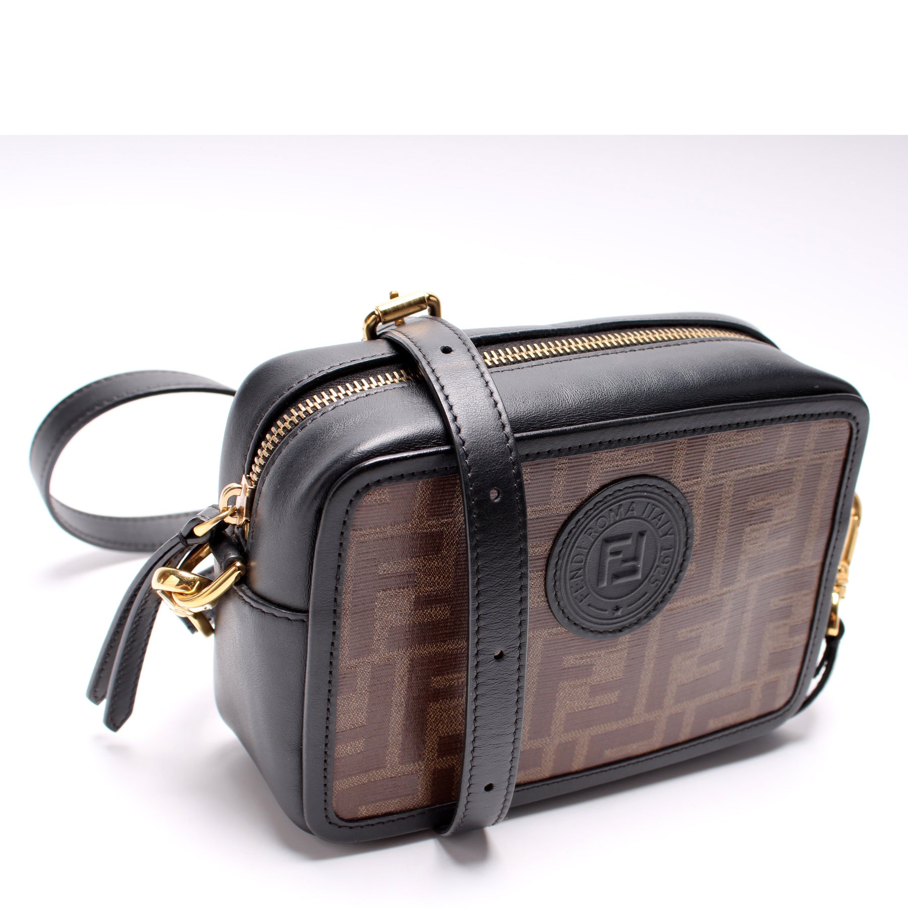 Short Top Handle FF Leather Strap – Keeks Designer Handbags