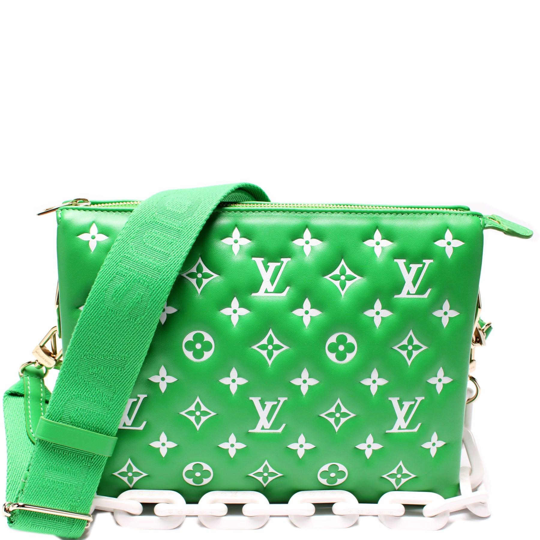 lv coussin green