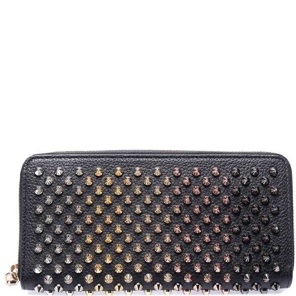 Authentic Christian Louboutin Panettone Zip Around Spike Wallet