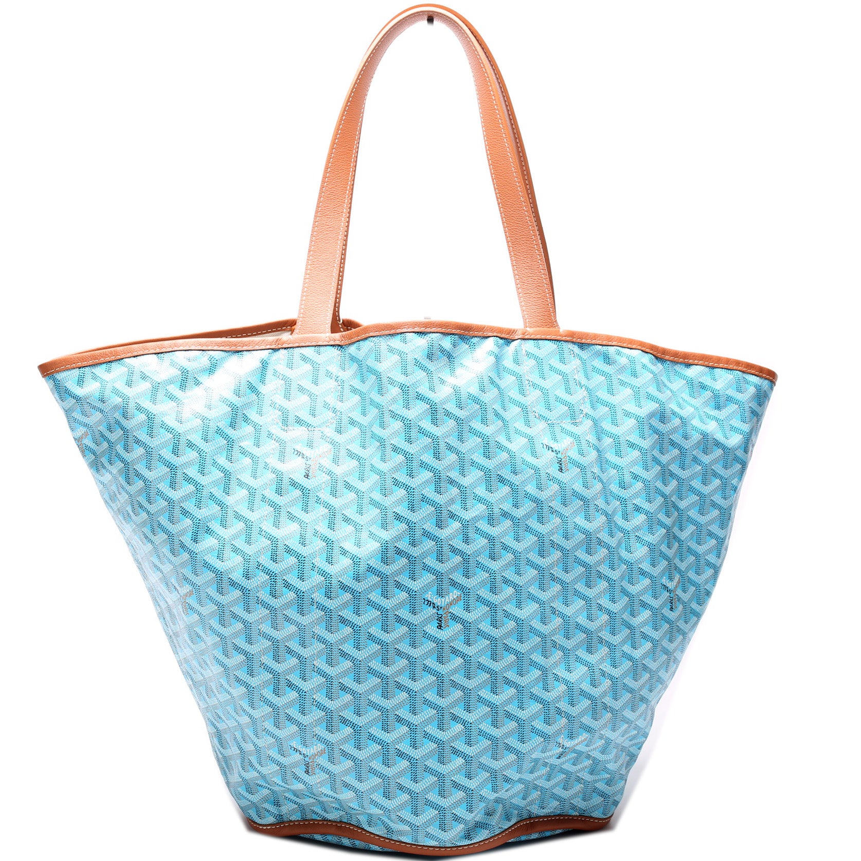 Sell Goyard Belharra Reversible Tote Bag - Blue/Brown/White