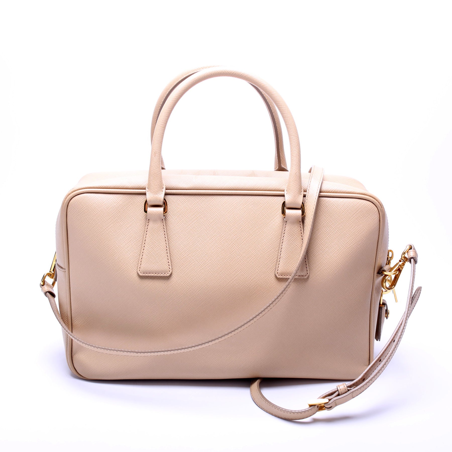 PRADA Saffiano Lux Bowler Bag Tote Top Handle/Unboxing/Luxury Handbag 