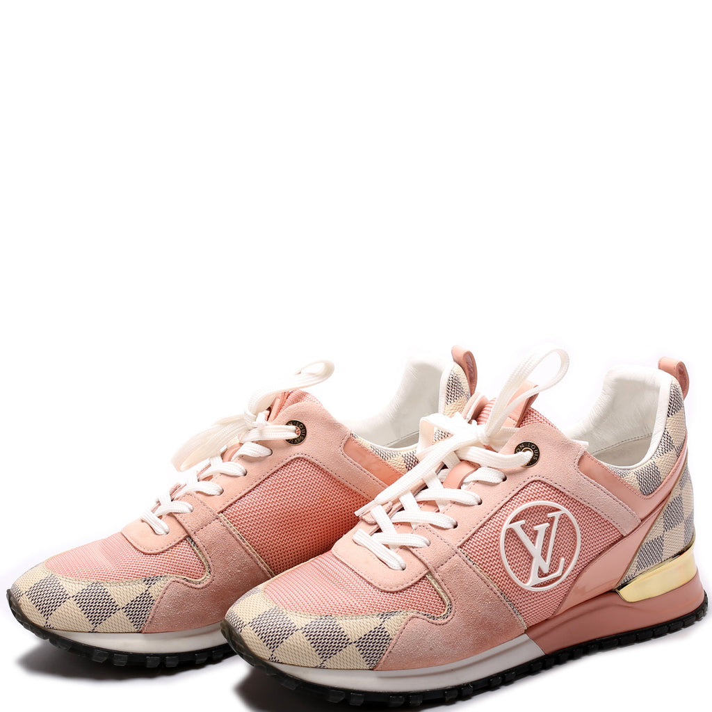 Louis Vuitton Pink/White Run Away Sneaker