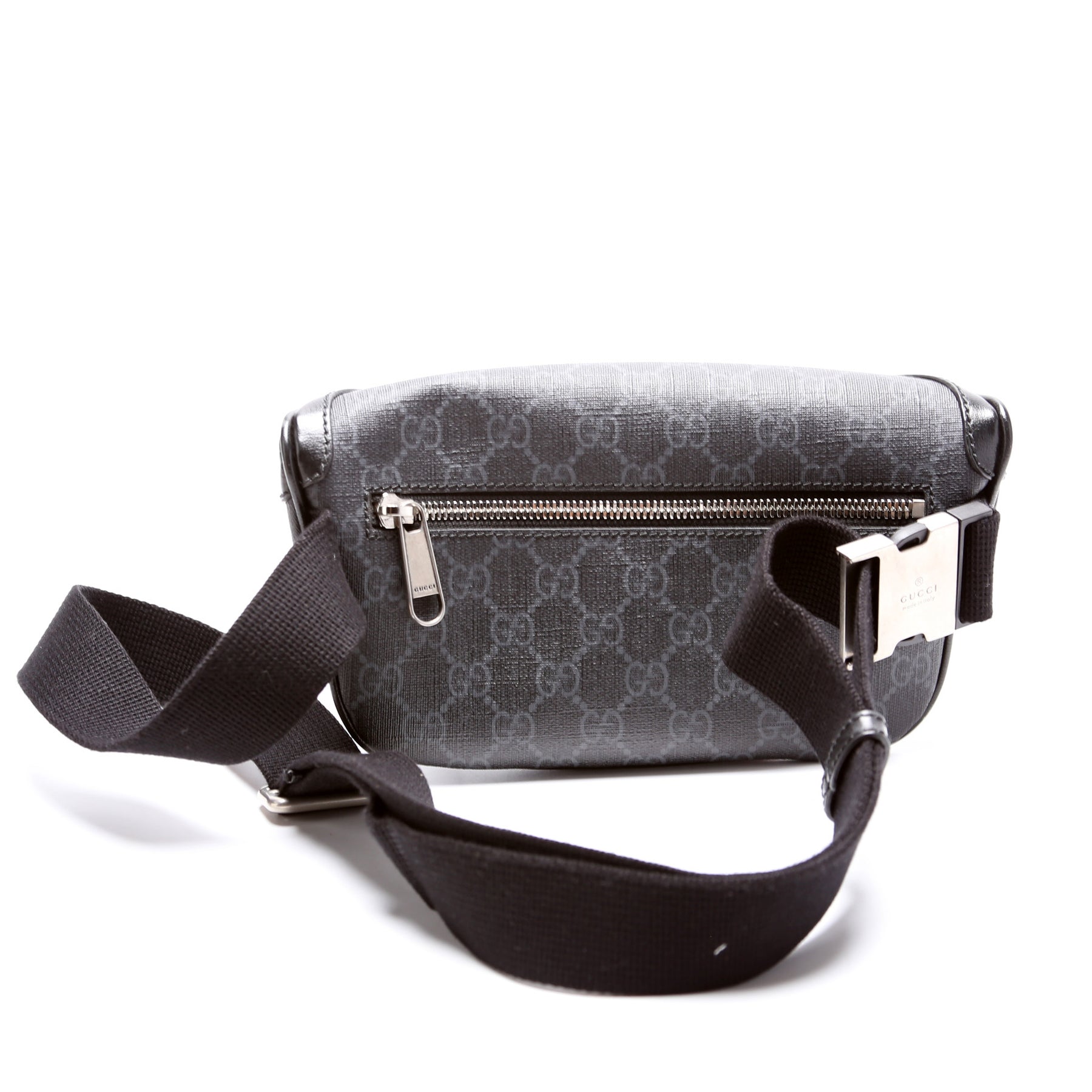 Pre-Owned Gucci Interlocking GG Black Belt Bag 