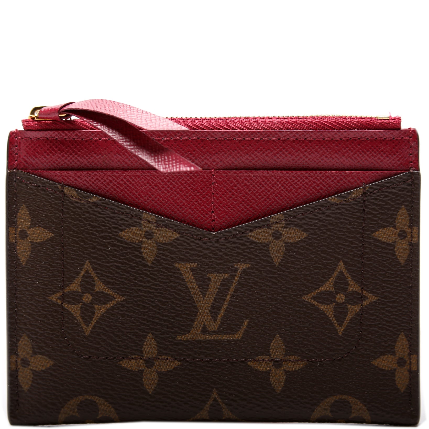 Louis Vuitton Pink/Red Coated Canvas Escale Card Holder