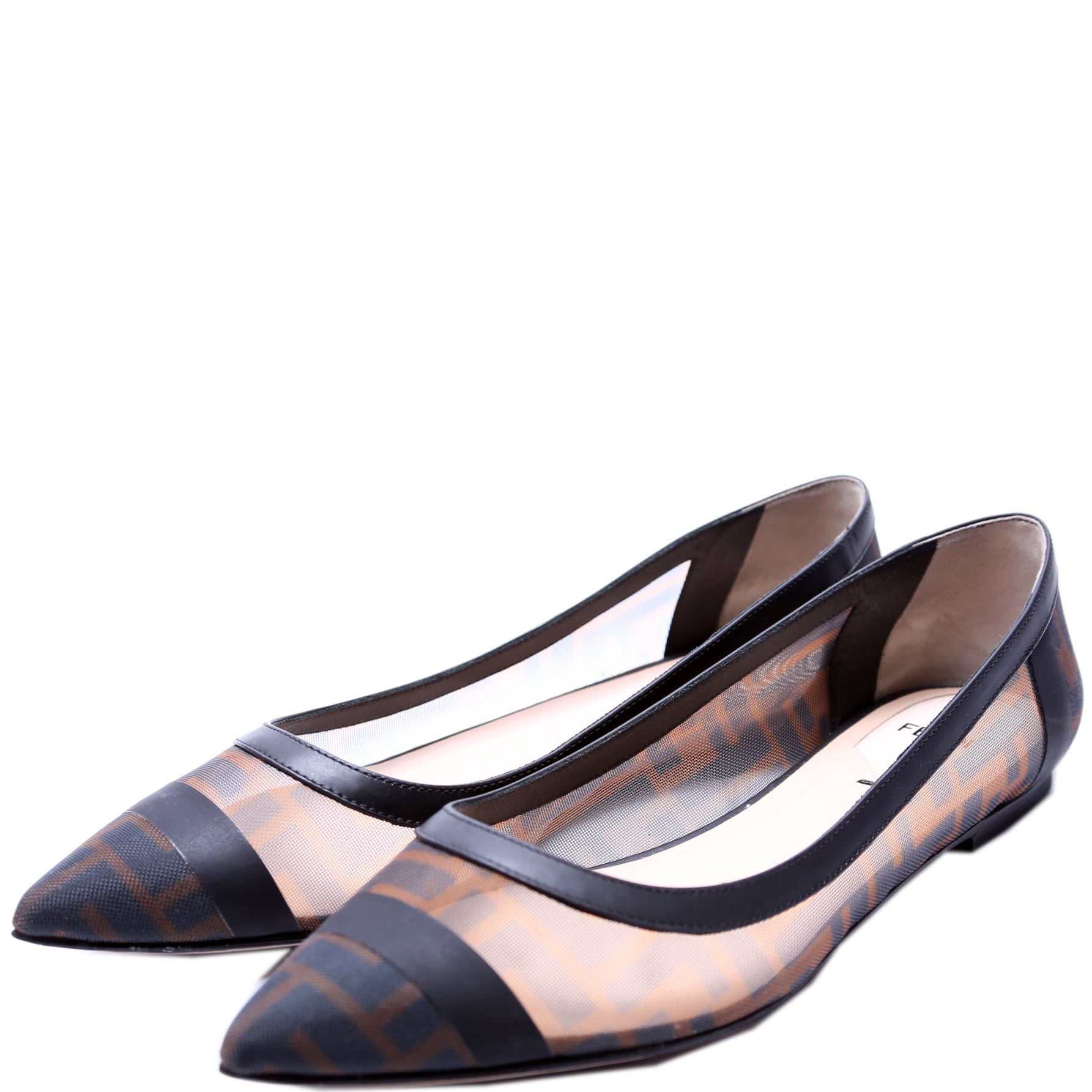 Fendi ff mesh skimmer flats Clearance