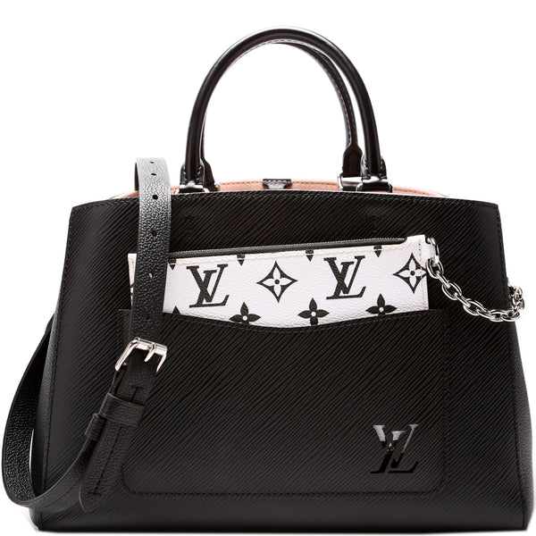 Marelle MM Tote Bag - Luxury Epi Leather Black