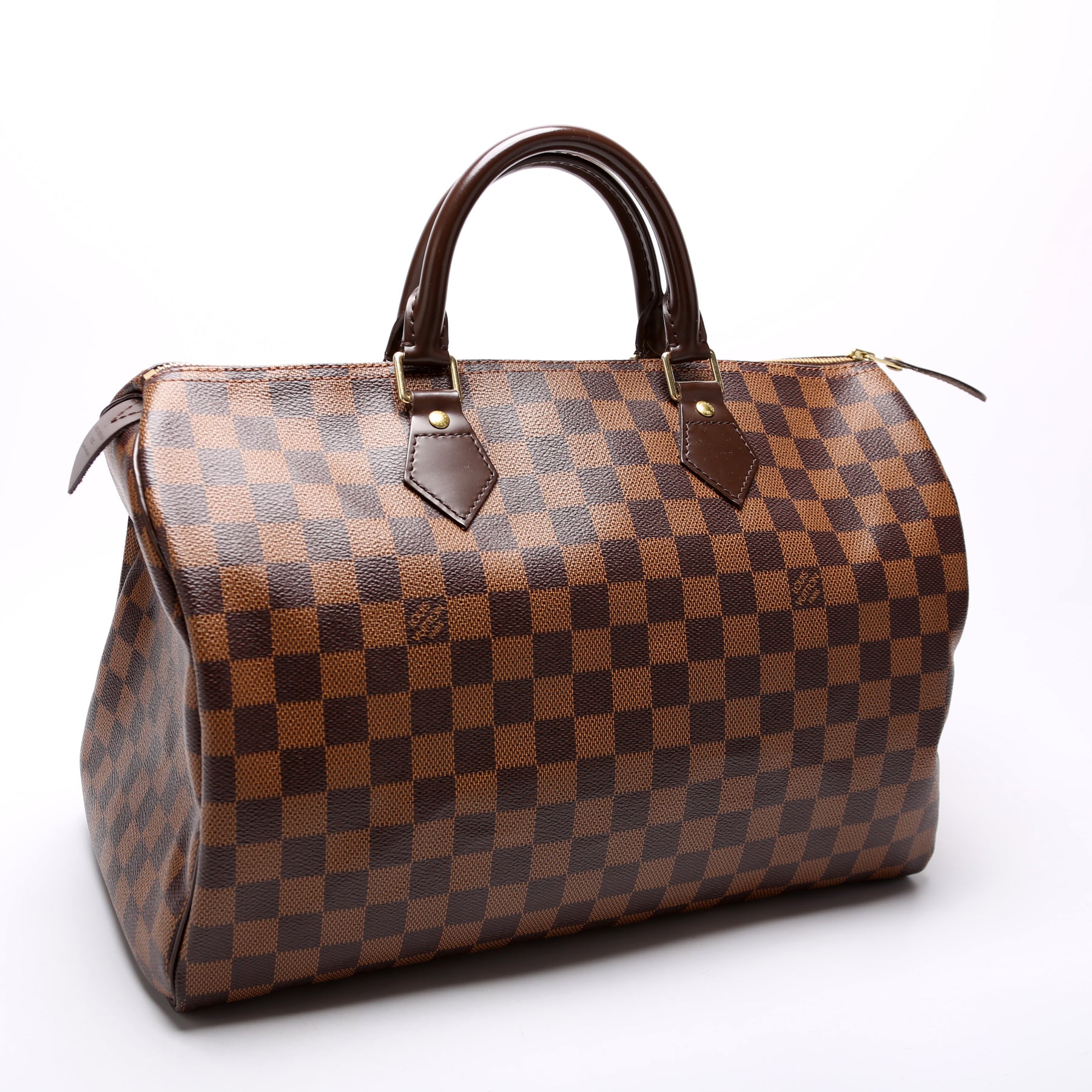 Louis Vuitton Speedy 35 Damier Ebene Satchel Bag