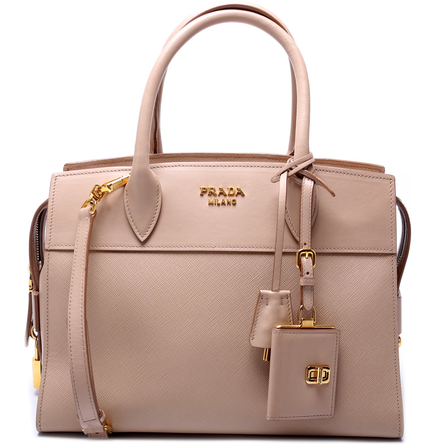Saffiano City Calfskin Esplanade Medium – Keeks Designer Handbags